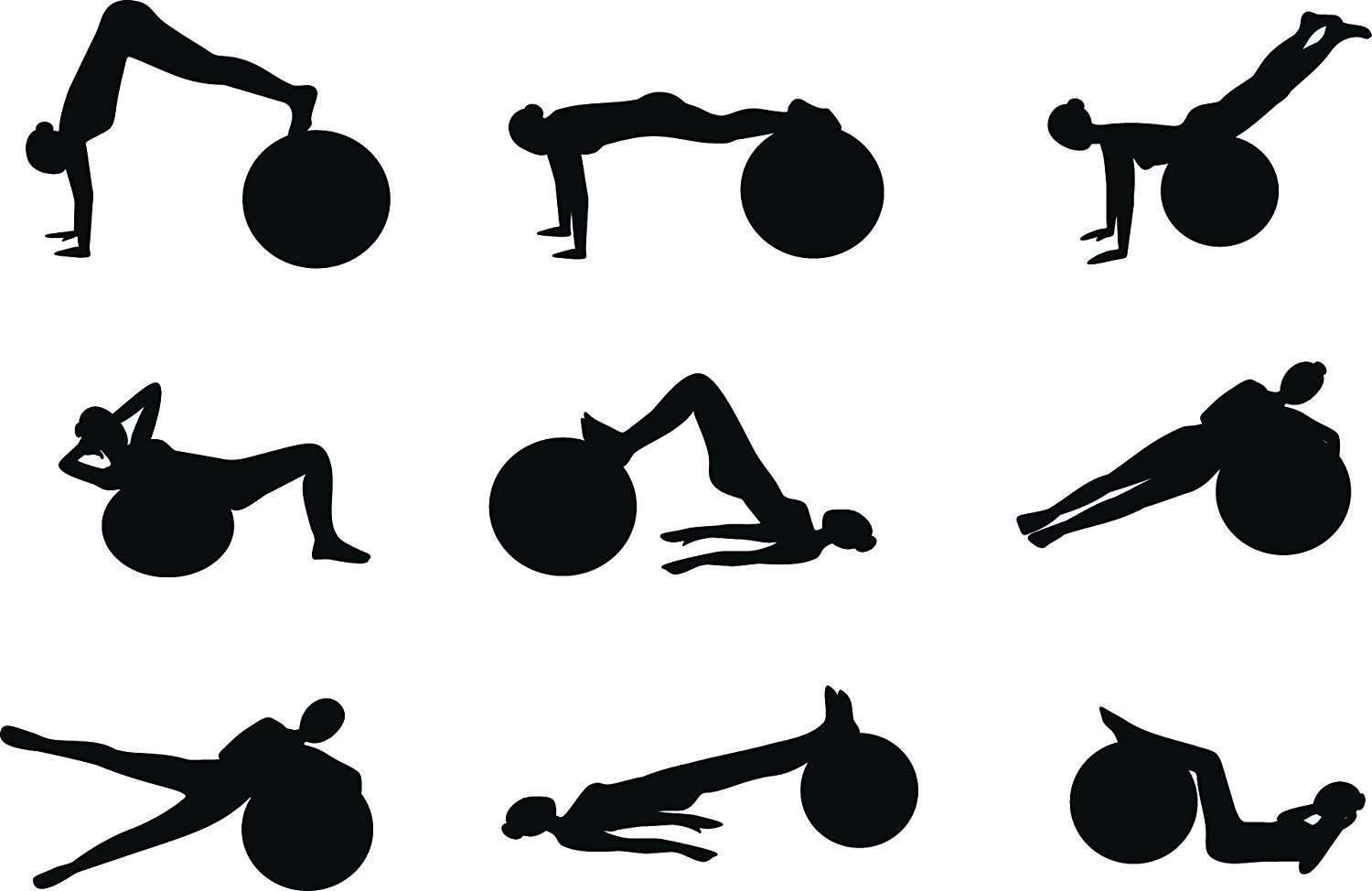 Kriya Gym Ball for Exercise & Fitness-75 cm (Multi-Colour) 6