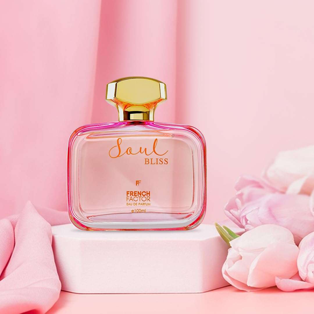French Factor Soul Bliss Luxury Perfume For Women Long Lasting Eau De Parfum Fruity And Floral Scent Valentine Gift For Girls Made in India (Pack of 1, 100ml) 5