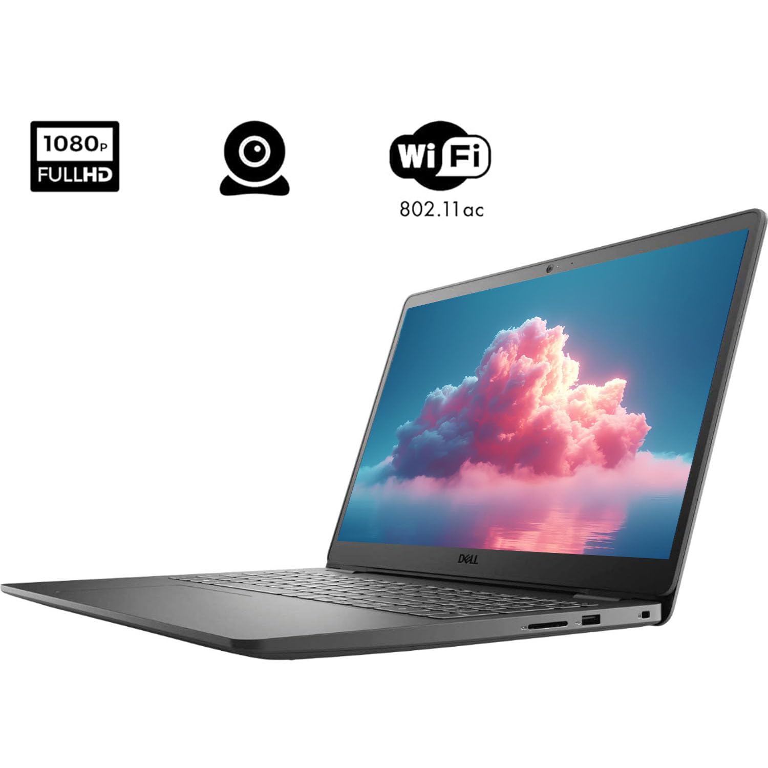 Dell Inspiron 3000 Series Touchscreen Laptop, for Business & Student, Intel Core i5-1035G1 Processor, 15.6'' FHD Display, Webcam, WiFi, HDMI, SD Card Reader, Win 11 Home (32GB RAM | 2TB SSD) 3