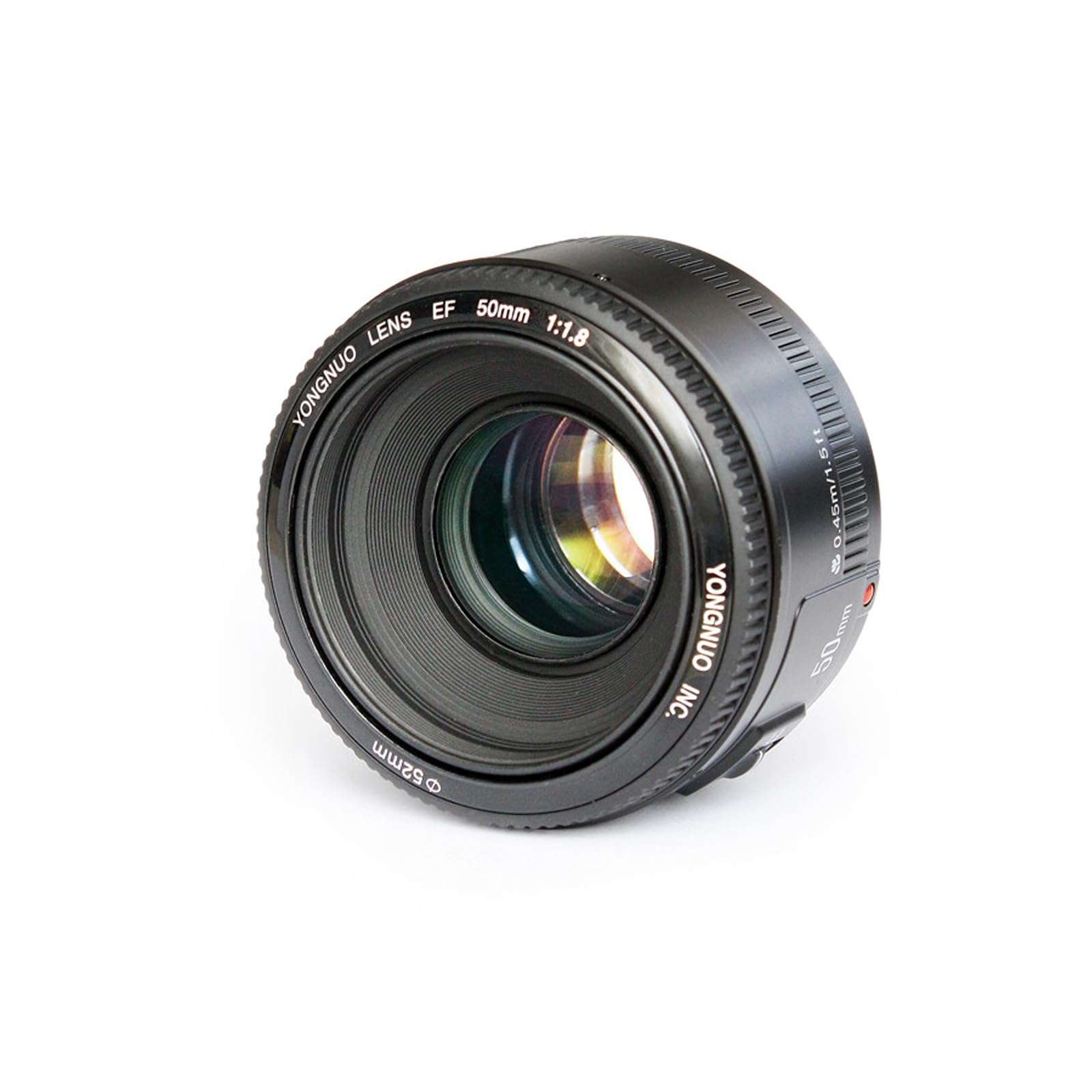 YONGNUO YN50mm F1.8C Lens, Large Aperture Auto Focus Lens, 50MM F1.8 for Canon EF Mount EOS Cameras Black 1