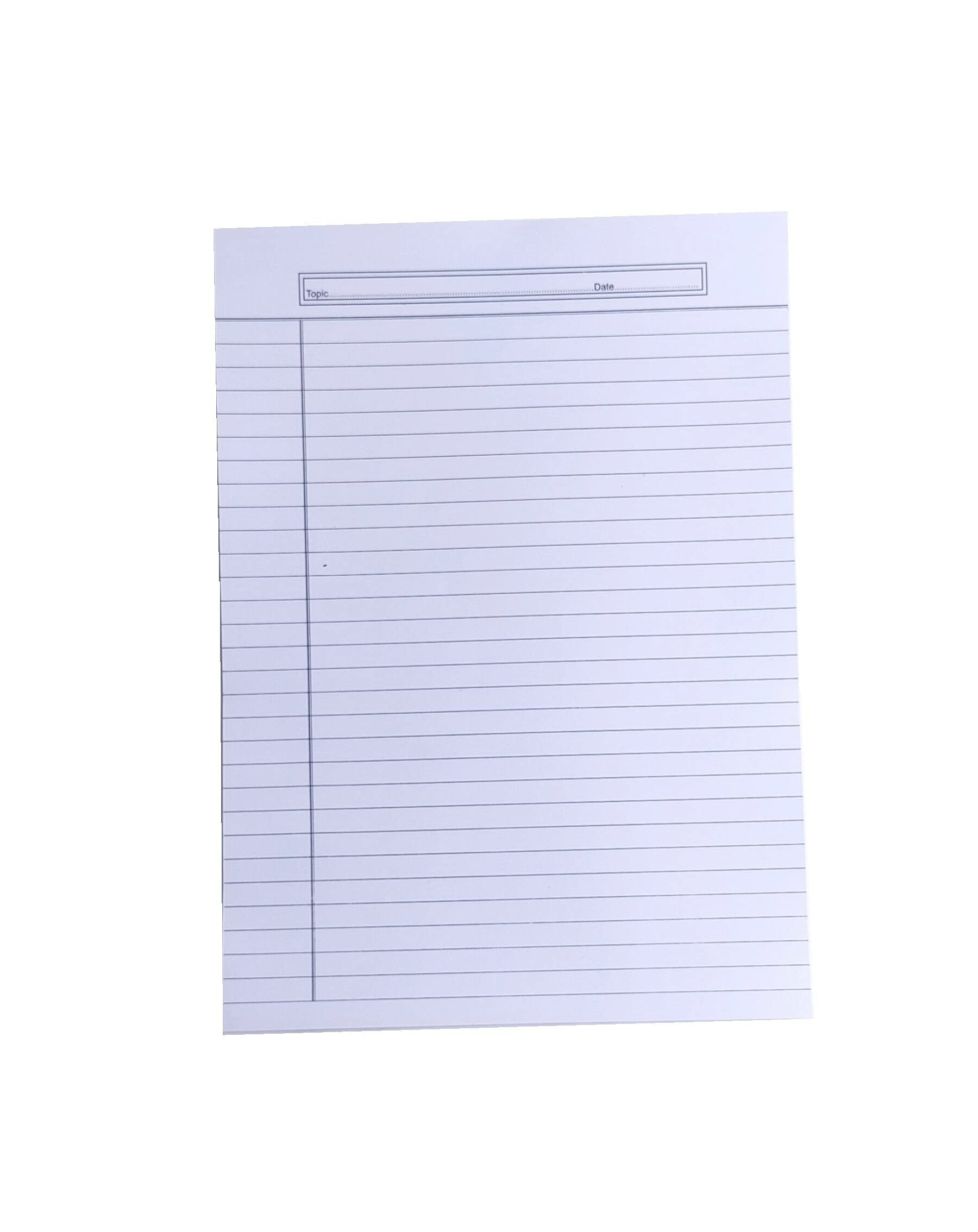 KESETKO® Paper Sheets A4, White One Side Ruled, (60 Sheet) Project Sheets, Answer Sheets Stationery 4