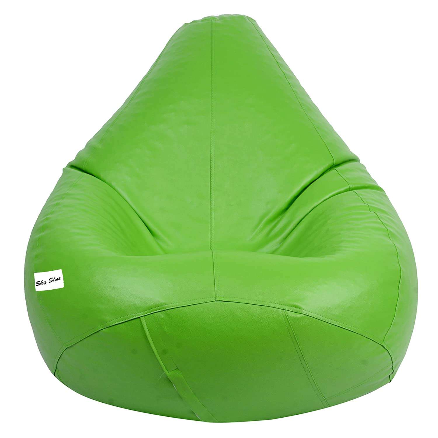Skyshot Classic Teardrop Shape Bean Bag Cover Without Beans (XXXL, Green) 1