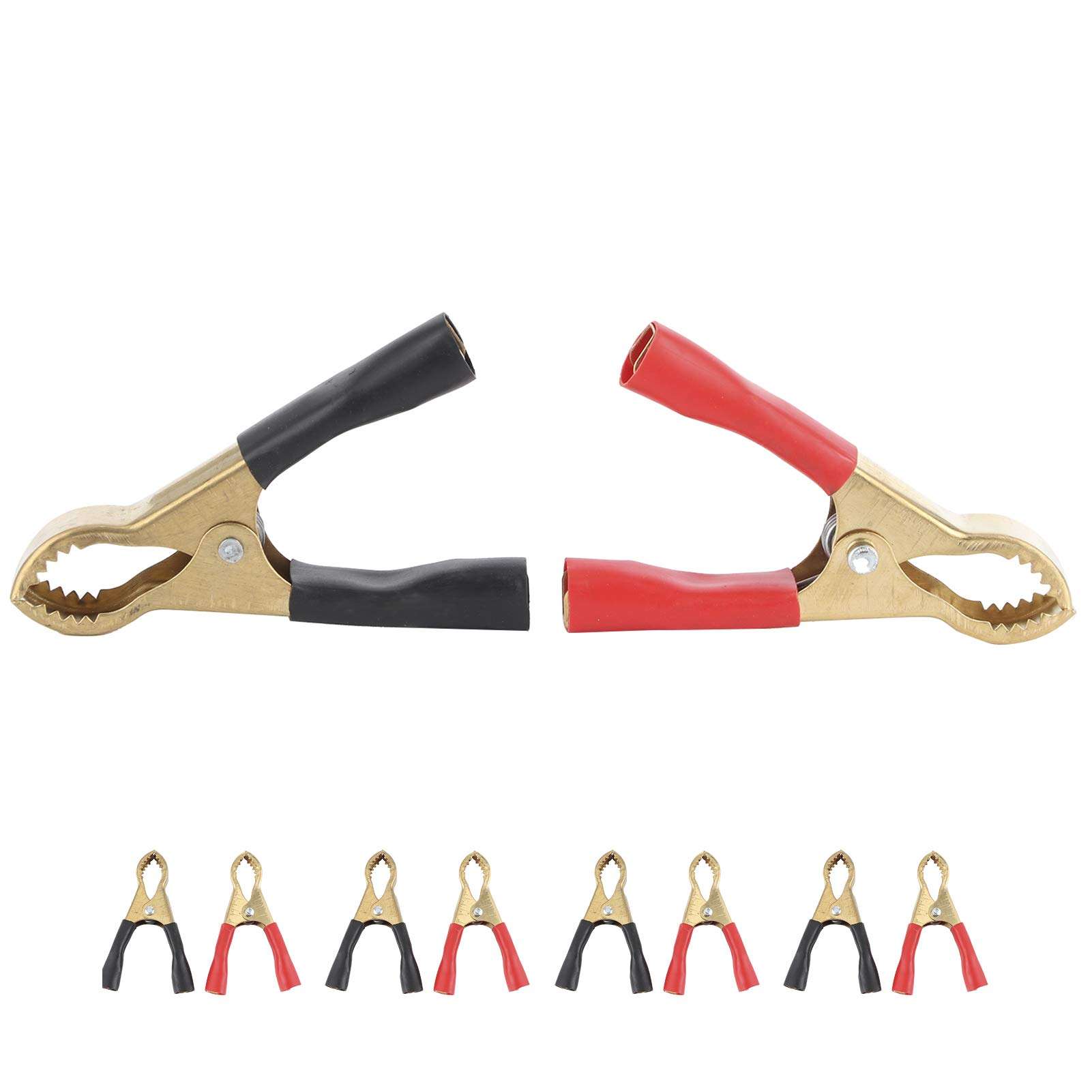 Battery Cable Clips, 10Pcs 50A Battery Clips, Heavy‑Duty Insulated Clip Wire Cable Clamp, for Car Battery Chargers 6