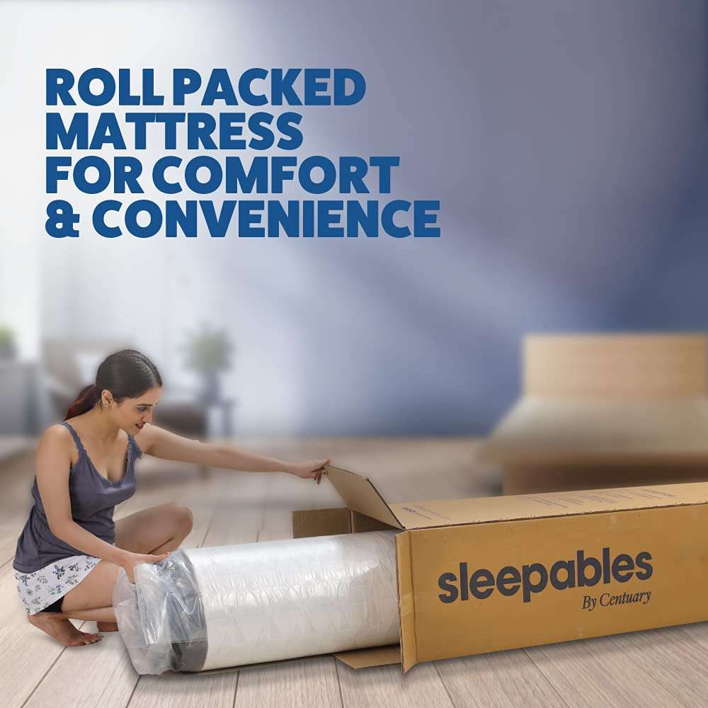 Centuary Mattresses Sleepables 6 Inch Bonnell Spring King Size Mattress with Antimicrobial Foam (78 * 72 * 6) 6