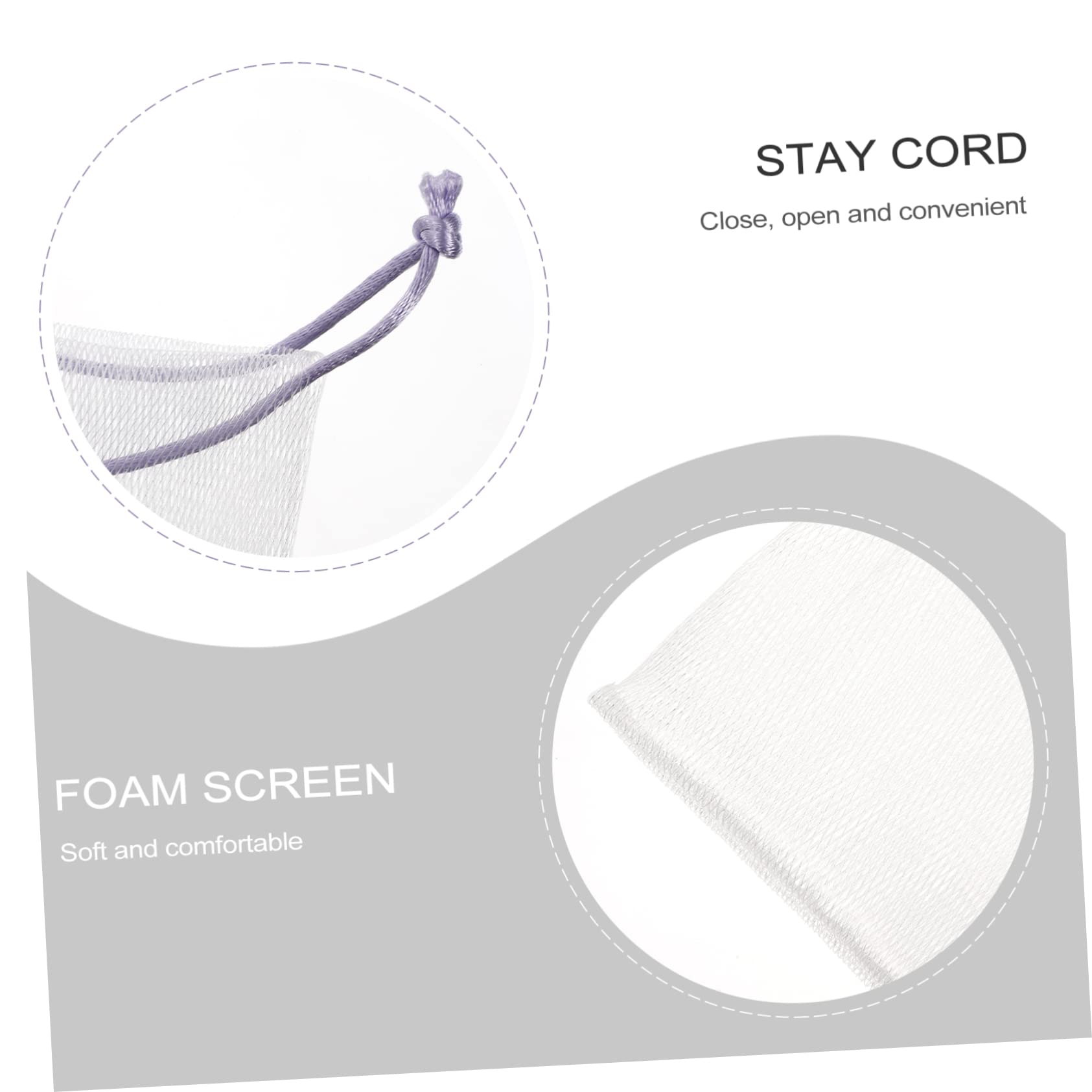 MERRYHAPY 40pcs Soap Bag Soap Net Herbal Bath Soap Face Wash Bath Bubble Machine Bar of Soap Foaming Soap Dispenser Exfoliating Soap Pocket Refill Wonder Wipes Ginger Soap Liquid Sack Nylon 3