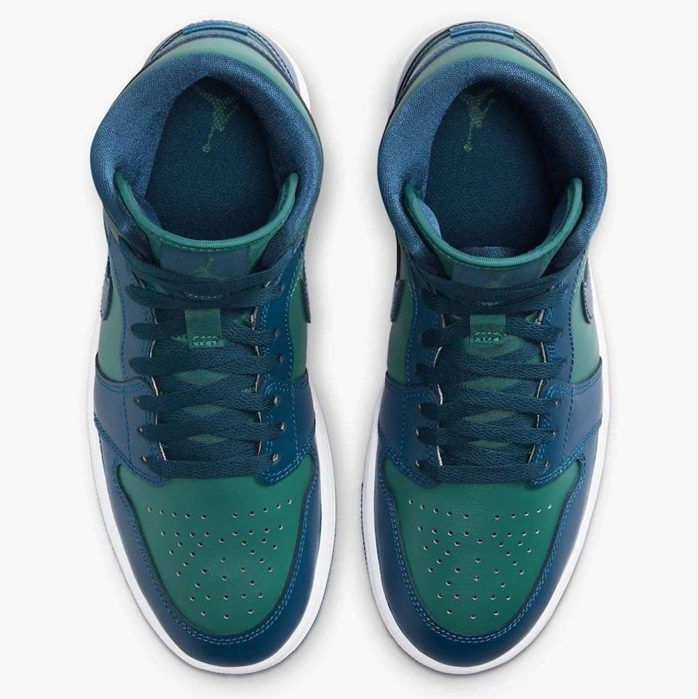 Jordan Nike Air 1 Mid Womens Sky J Teal/Sky J Fr Blue-White Size 7.5 2