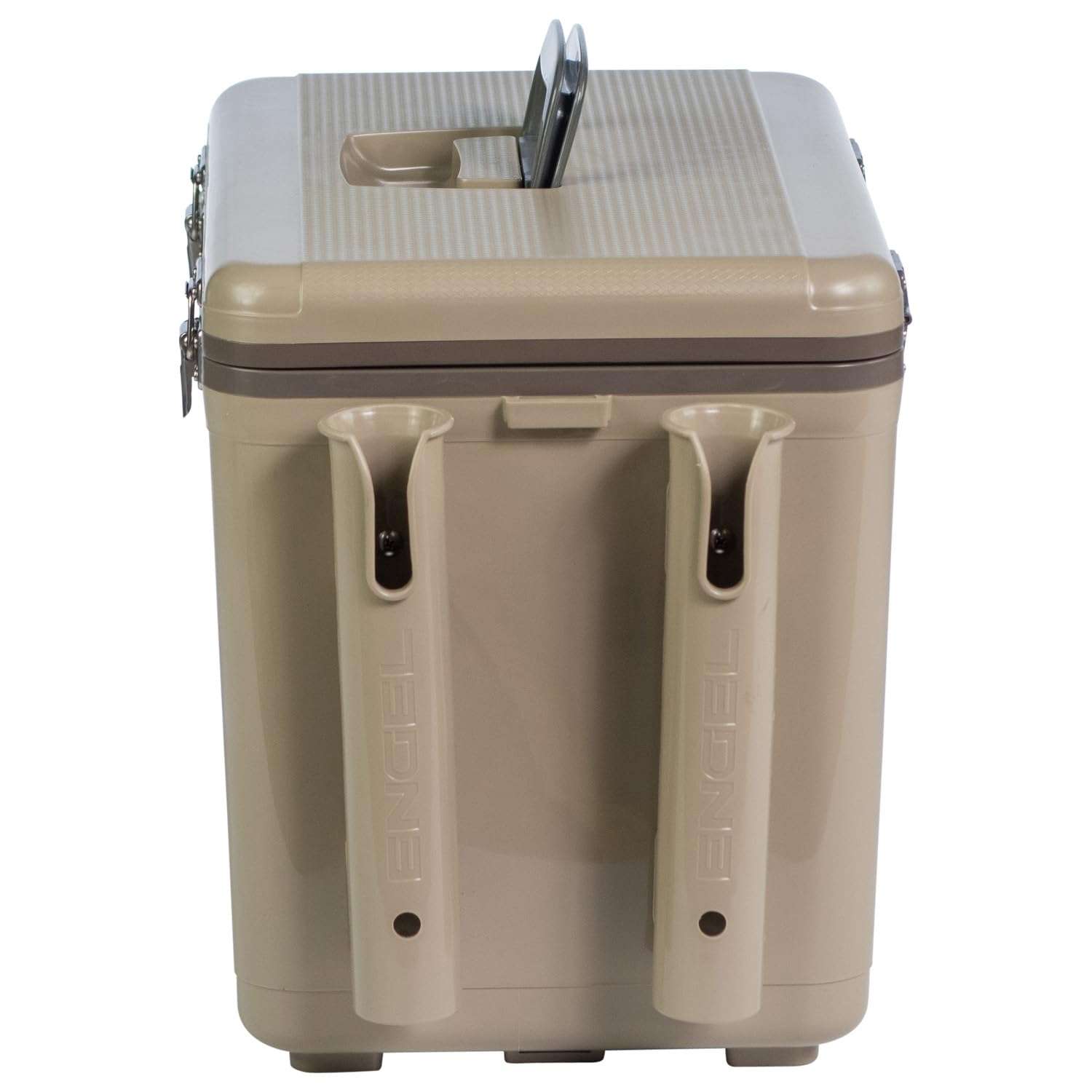 Engel UC30 30qt Leak-Proof, Air Tight, Fishing Drybox Cooler with Built-in Fishing Rod Holders, Also Makes The Perfect Hard Shell Lunchbox for Men and Women in Tan 3