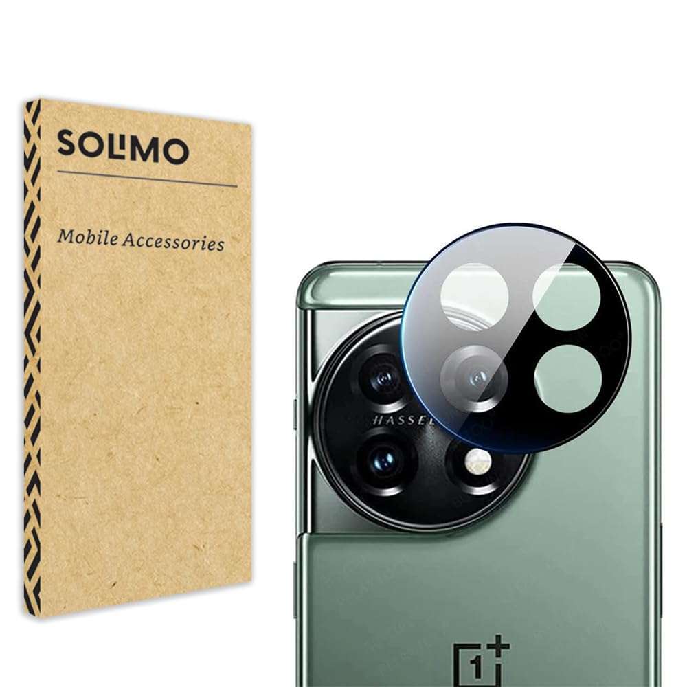 Amazon Brand - Solimo Camera Lens Protector for OnePlus 11R 5G (9H Hardness.Scratch Resistance) with Free Installation Kit 1
