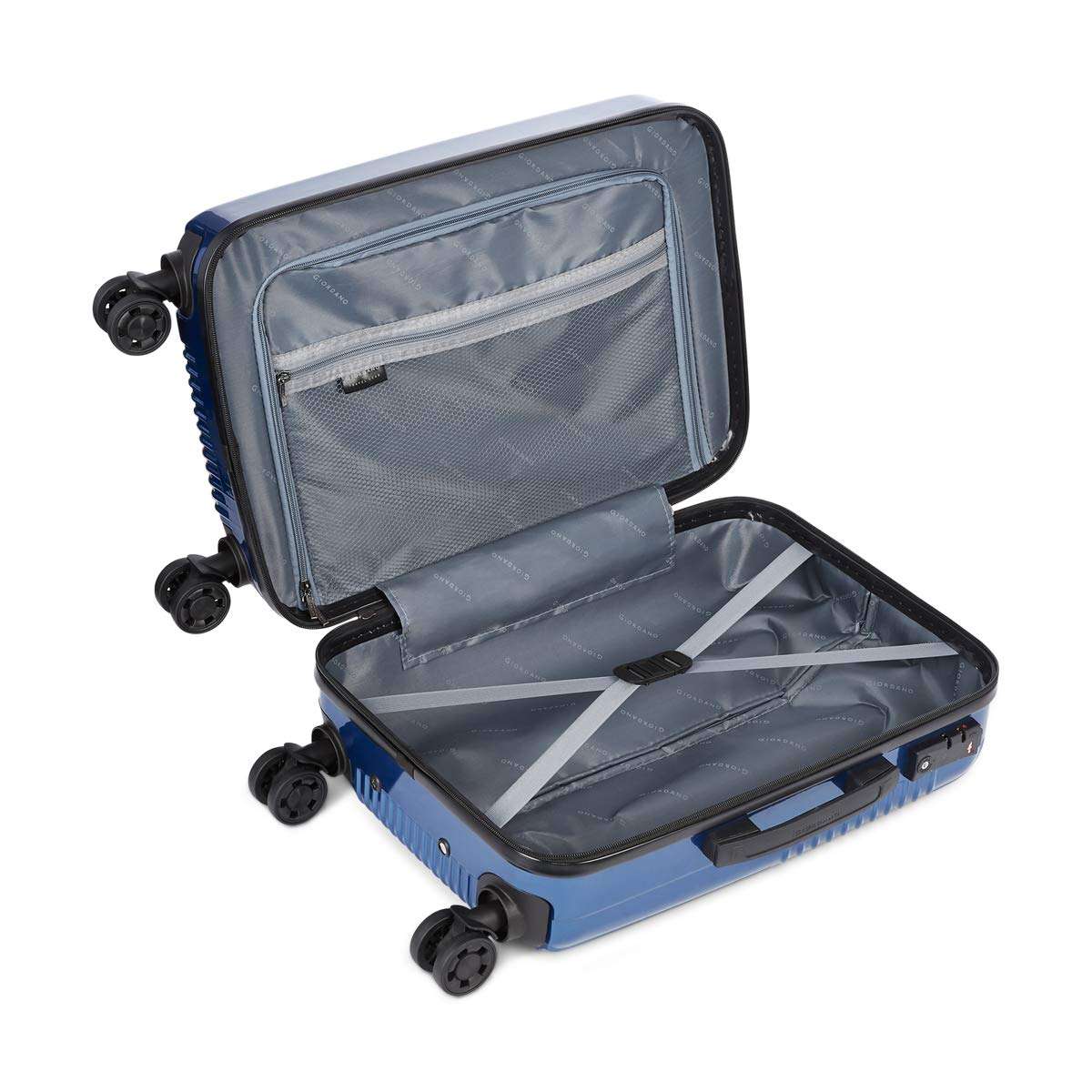 Giordano Polycarbonate Hardsided Cabin Luggage (20" / Blue) 5