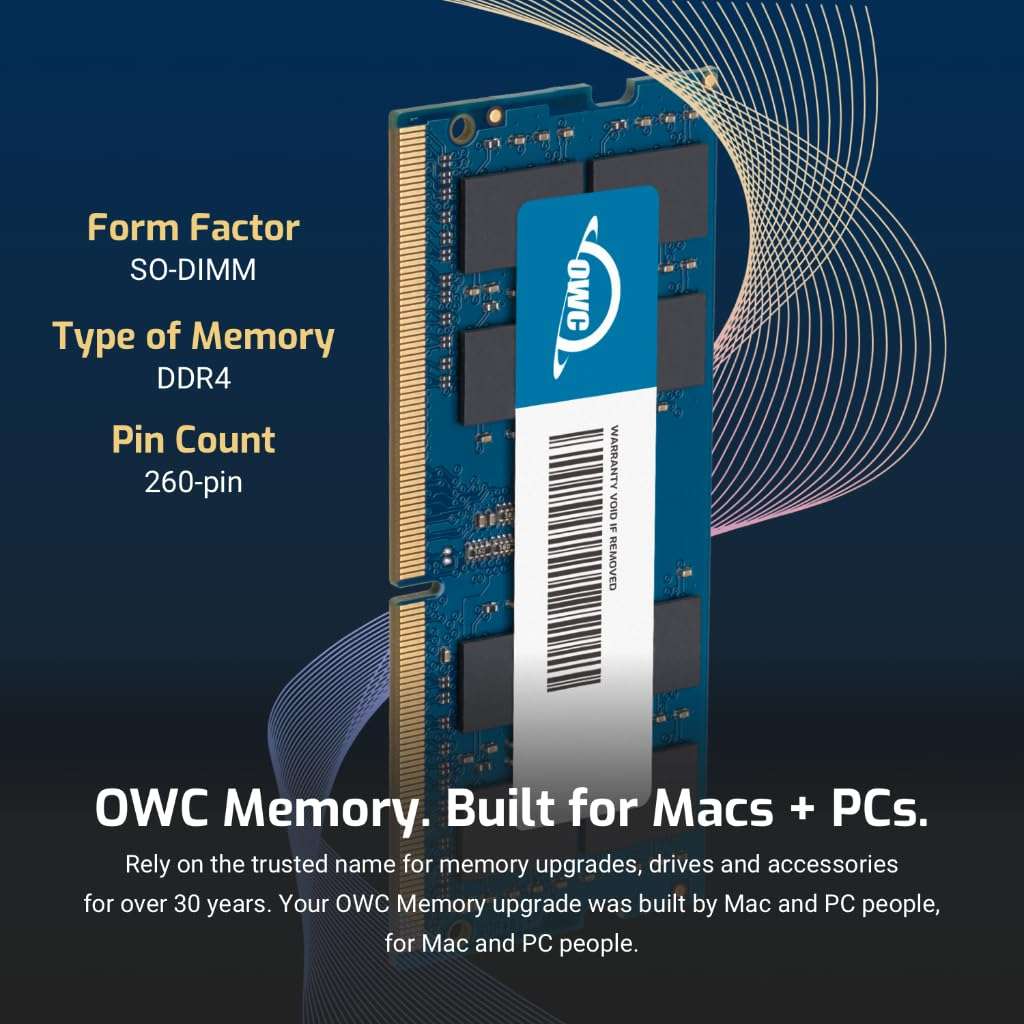 OWC 16GB DDR4 2133MHZ PC4-17000 CL15 2RX8 Non-ECC SODIMM 1.2V 260-pin Laptop Notebook Memory RAM Upgrade Module 3