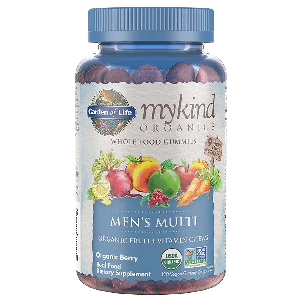 Garden of Life Organics Prenatal Gummies Multivitamin with Vitamin D3, B6, B12 & Organics Men's Gummy Vitamins Multi Berry, 120 Count 6