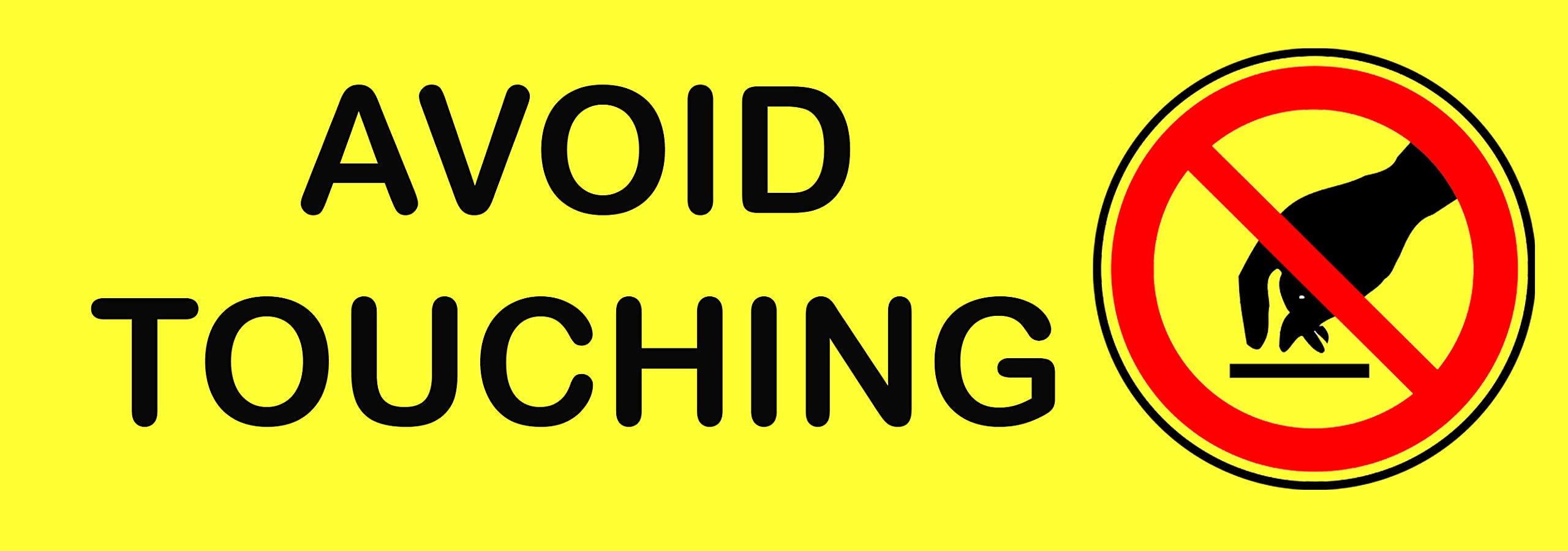 BrittleBerry Laminated Social Distancing Label, 4 x 12 Inch, CORONA VIRUS/COVID-19 Warning Safety Stickers Self Adhesive Vinyl, especially for School, Office, Factory, Bank, General Store, Public Place, Pack of 4 Stickers (Yellow) 3