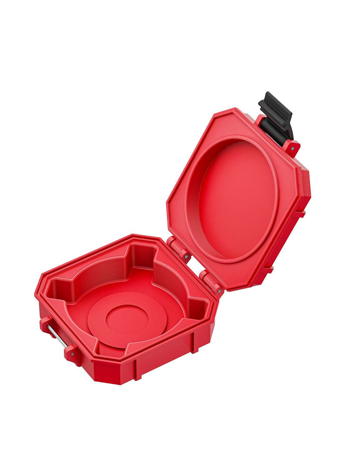 3'' Angle Grinder Cutting Blade Storage Box, Red Portable Wheel Organizer Case for Cutting 1