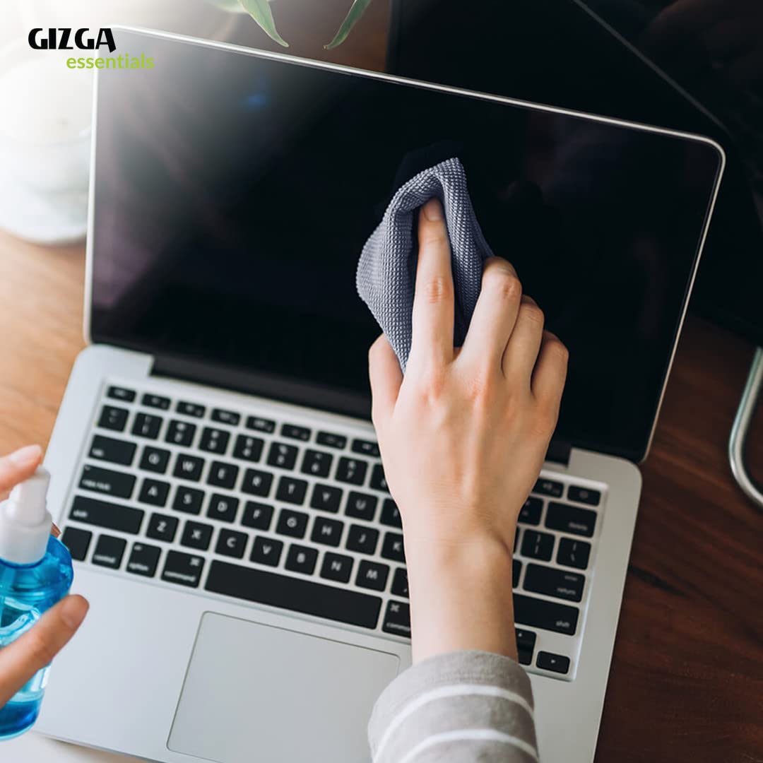 Gizga Essentials Microfiber Cloth, 340 GSM, High Absorbent Automotive Microfibre Towels for Car Bike Cleaning Polishing Washing, Multipurpose Cloth for Laptop, Mobile Screen, Kitchen Cloth, 3 Unit 4