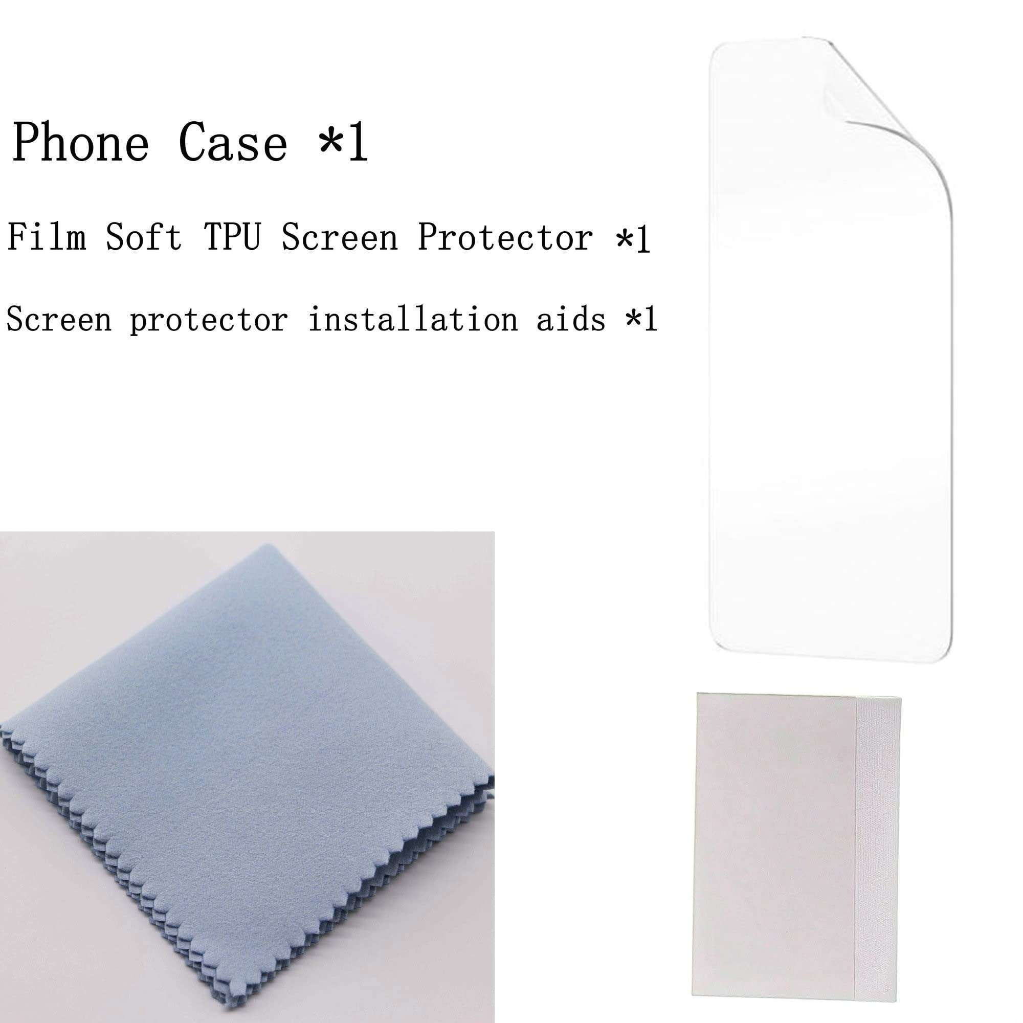 Aroepurt Case Compatible for Wiko Life 3 Phone Case Wiko life3 U316AT Case Case Cover + Film Soft TPU Screen Protector YZH 2