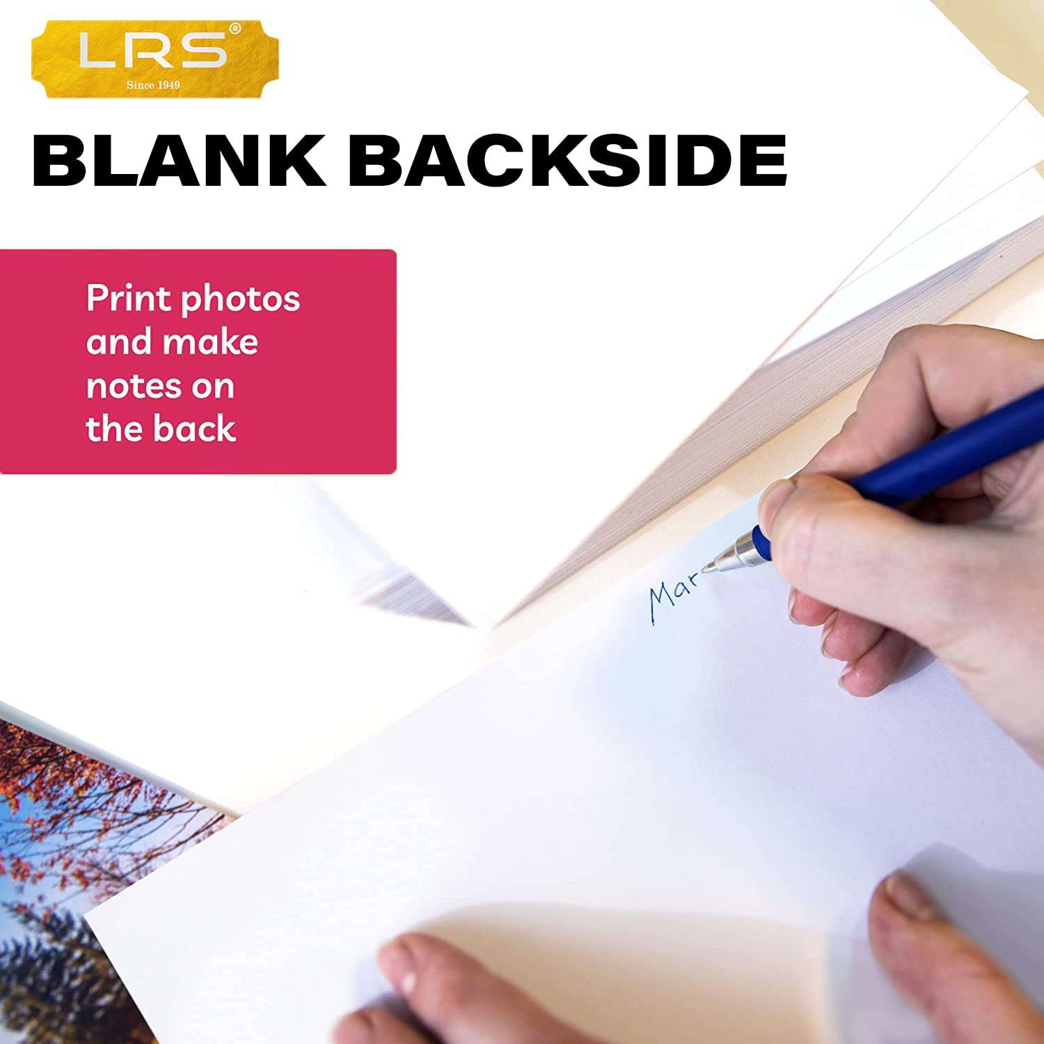 LRS Photo Paper - One Side Glossy - A4 Size - 150 GSM - Pack of 200 Sheets 3