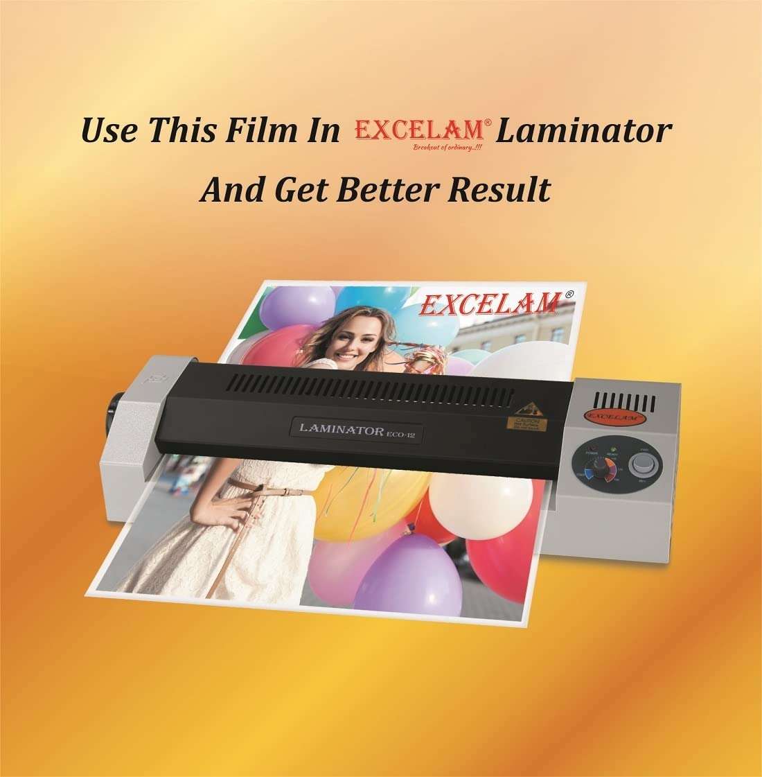 Excelam Lamination Pouch Size 180mm X 230mm. 125 Micron (Per Packets 100 Sheets) Thermal Lamination Film Waterproof Lamination Film | Document Protection (Pack Of 4) 3