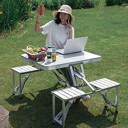 TUSIKO-Picnic-Table-Heavy-Duty-Aluminium-Portable-Folding-Camp-Suitcase-Picnic-Table-and-4-Chairs-Set-with-Umbrella- (SP-1) 5