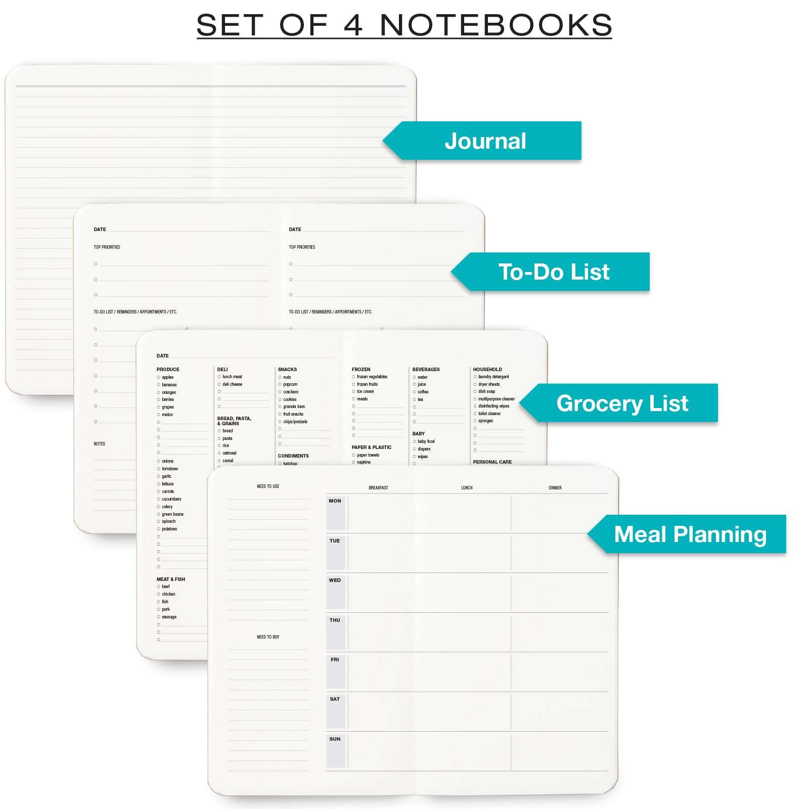 Elan Publishing 5" x 8" Field Planning Book Set - Sunrise 4