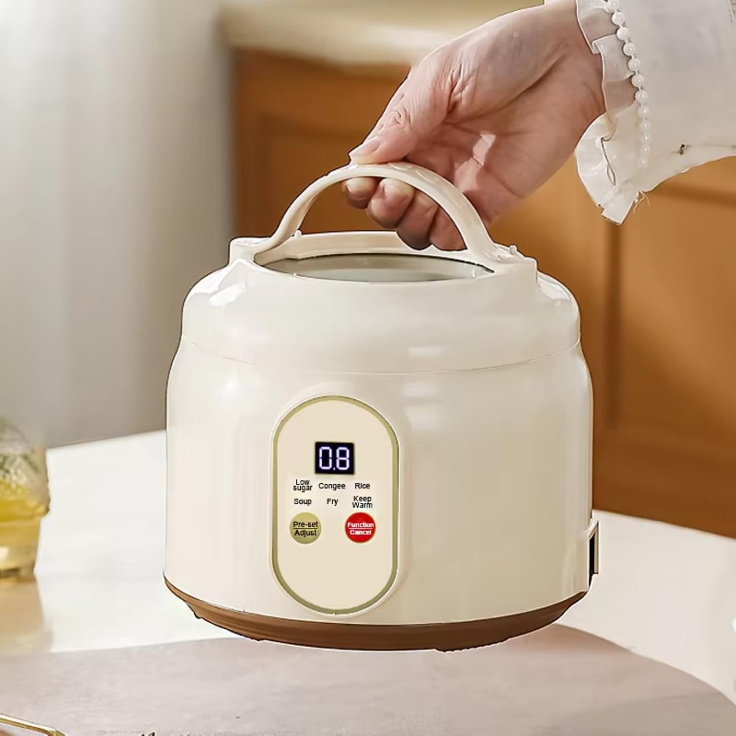 1.8L Mini Rice Cooker Non-stick Pan Pots cooking Multifunctional rice cooker 1-2 people Appliance Kitchen 6