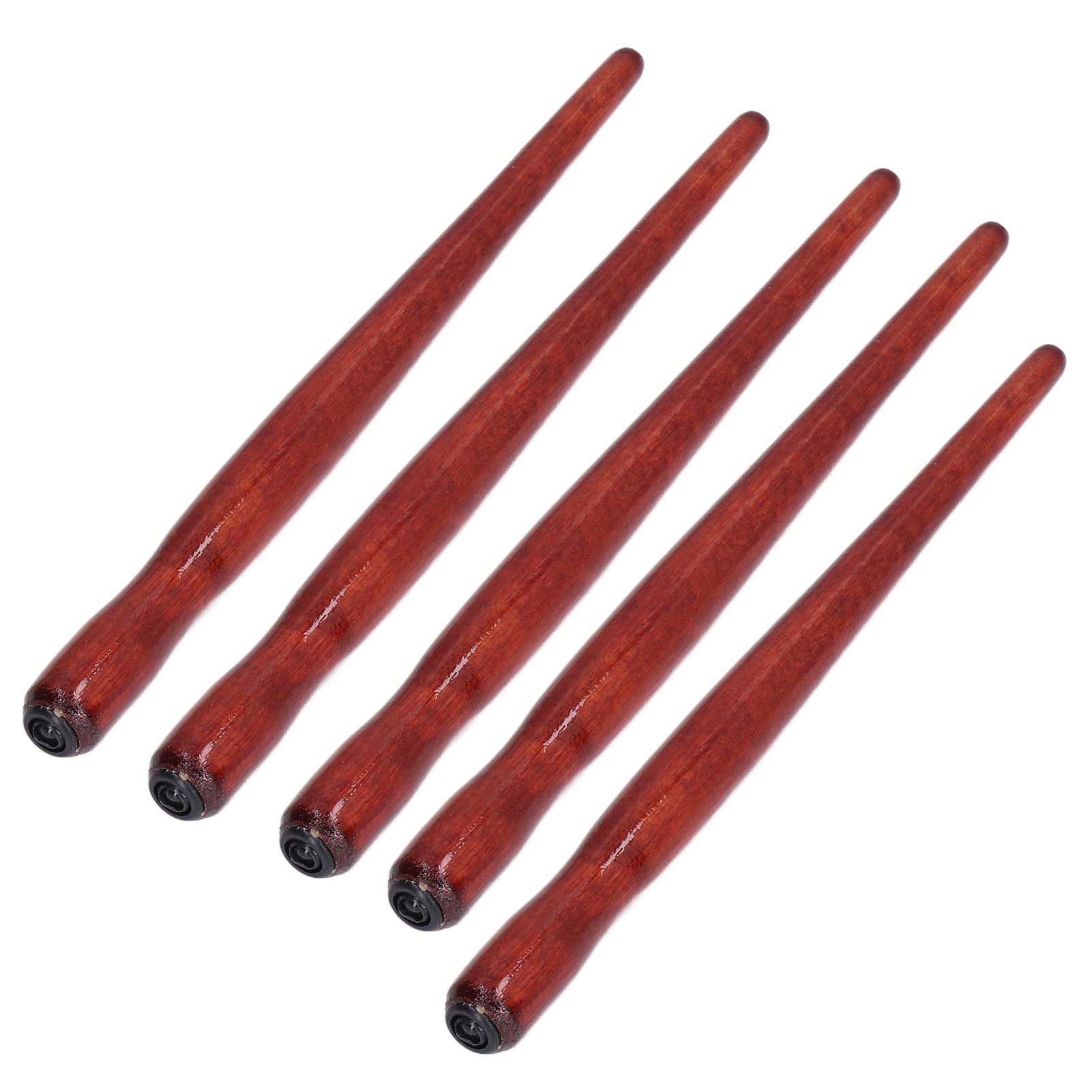 Kodrily Dip Pen Holder, Wood Nib Holder, 5Pcs Dip Pen Holder Comfortable Grip Dip Pens Holder 5.91in Pen Nib Holder Art Painting Nib Pen Comic Creation Cartooning Red Wood Color 5