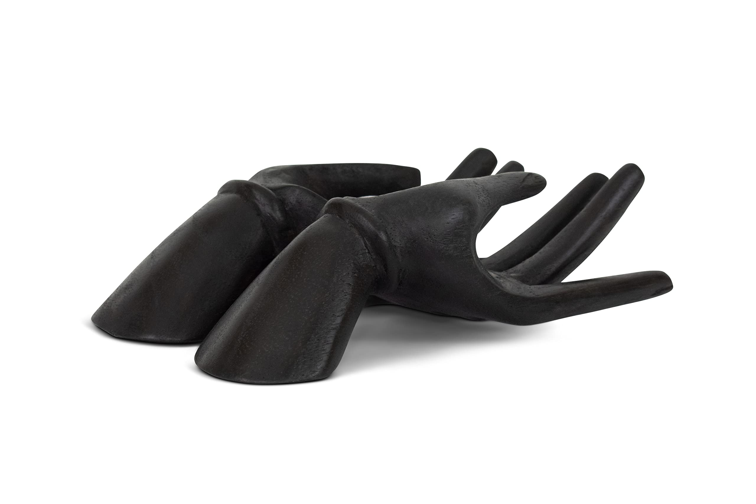 G6 Collection Wooden Handmade Business Card Stands Holder Wood Hand Carved Decor Accent Decoration Gift Bar Art Handcrafted Decorative Artwork (Black) 4