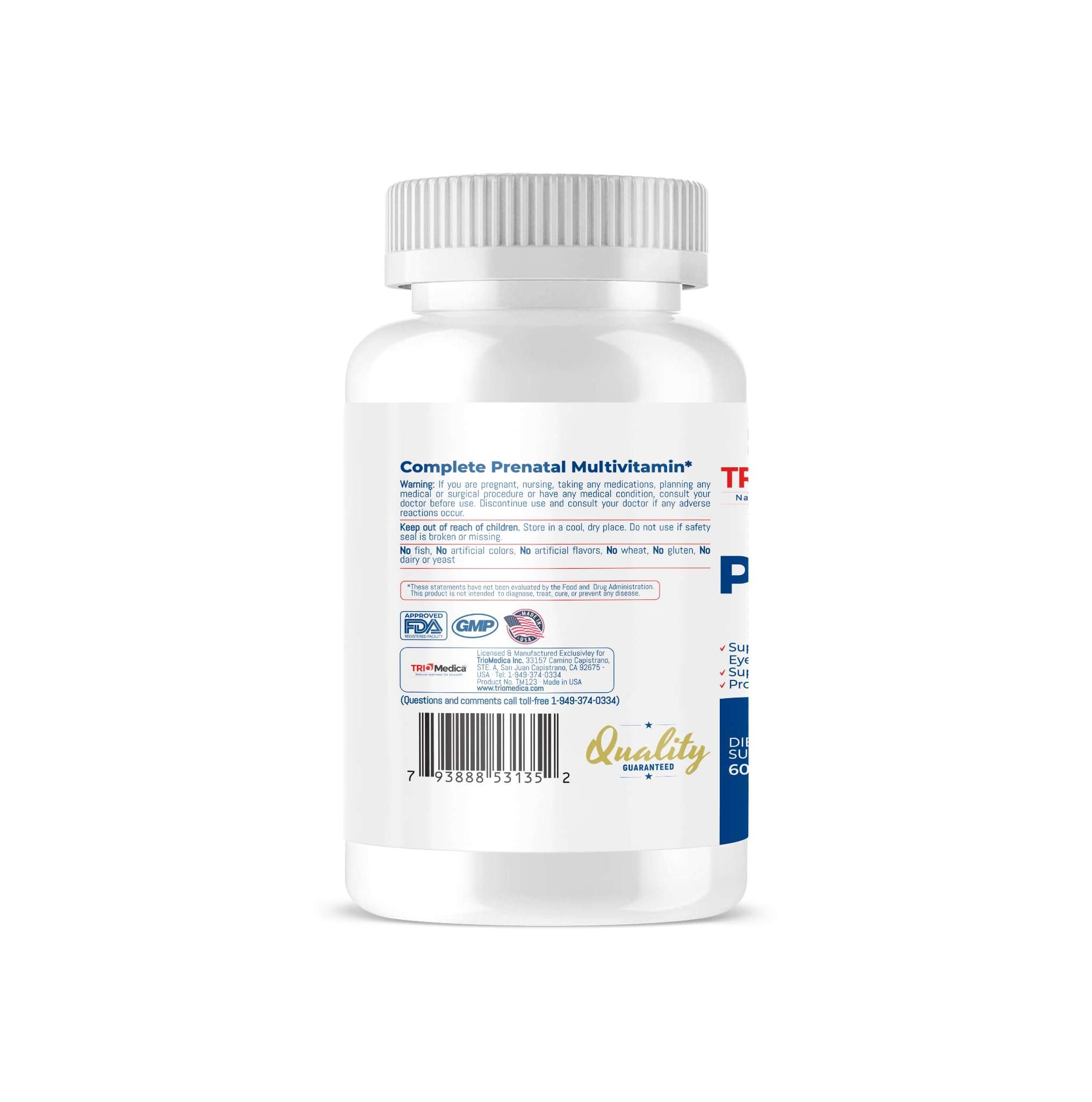 TRIOMEDICA PregnaFast Prenatal Multivitamin Softgels, Supports Healthy Growth, Brain Development, Iron, Folic Acid, Vitamins C, E, (30 Day Supply-60 Count) 4