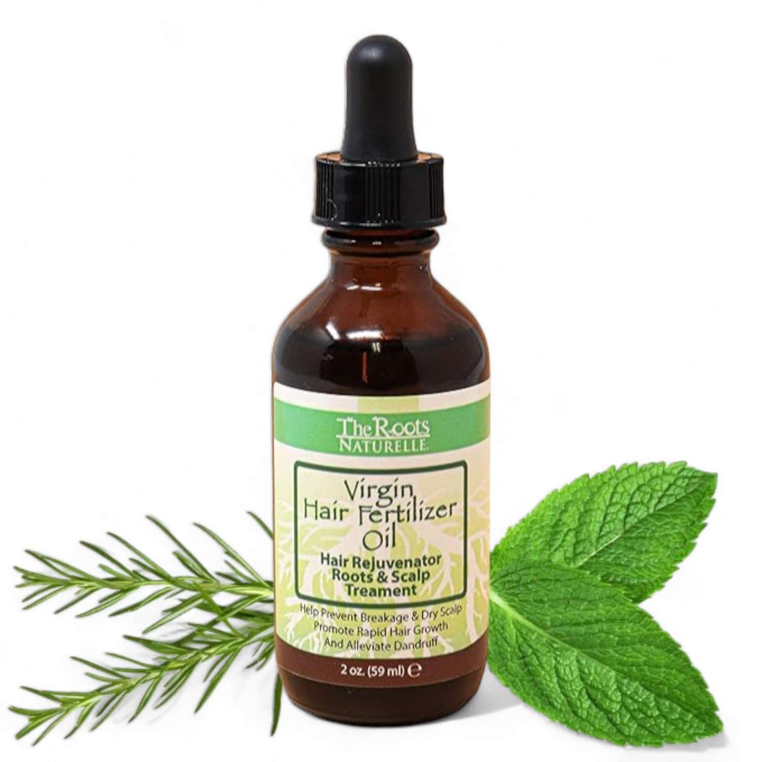 Virgin Hair Fertilizer Oil (2 Pack) - Roots and Scalp Treatment for Thinning or Breaking Hair | Enriched with Jamaican Black Castor Oil 2