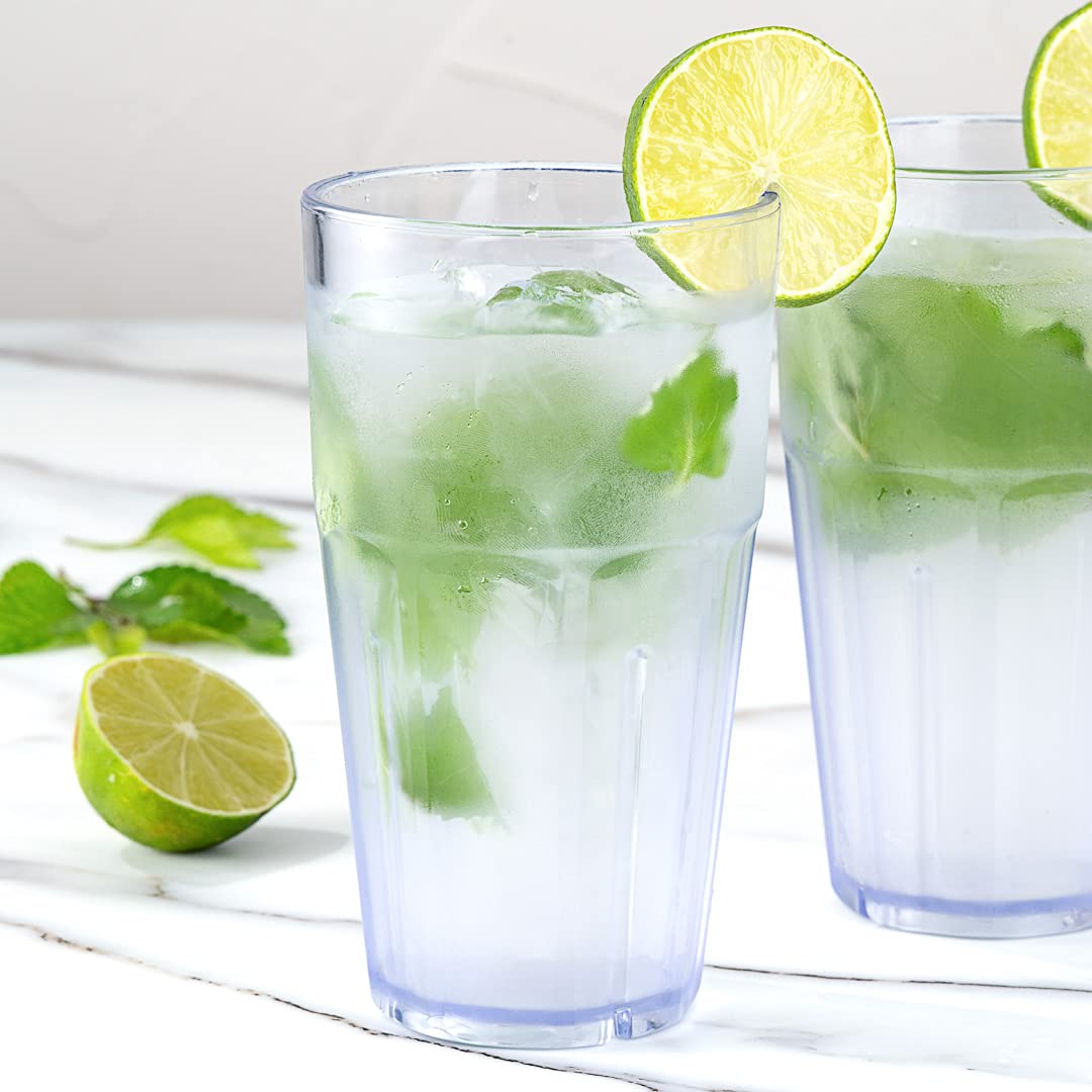 Bev Tek 16 Ounce Plastic Tumblers, Set Of 10 Shatter-Resistant Drinking Cups - Stackable, Clear Plastic Drinking Glasses, Dishwasher-Safe, Restaurant-Style Cups 3
