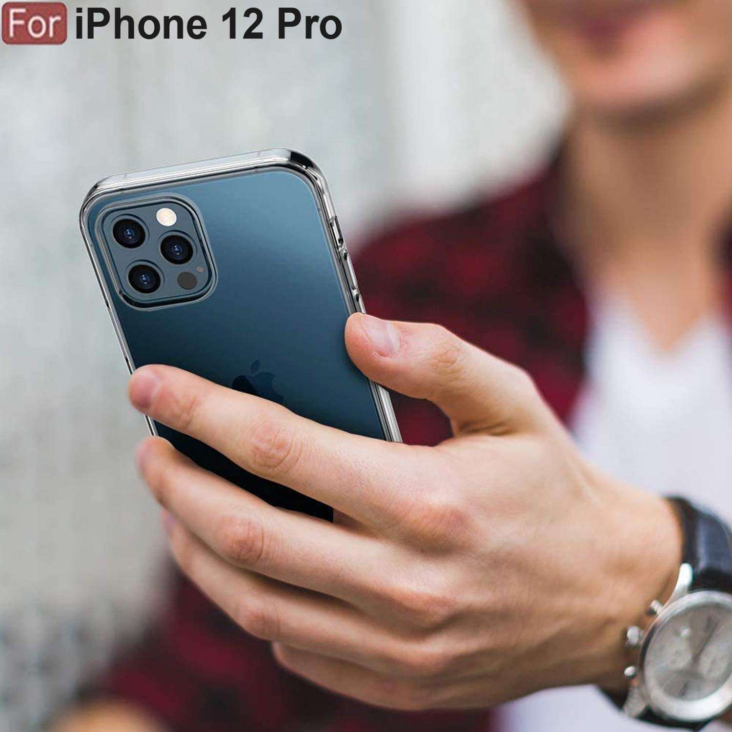 CEDO Clear Case for iPhone 12 Pro | Soft Flexible Full Protection Shock Proof TPU Back Cover for iPhone 12 Pro (Transparent) 5