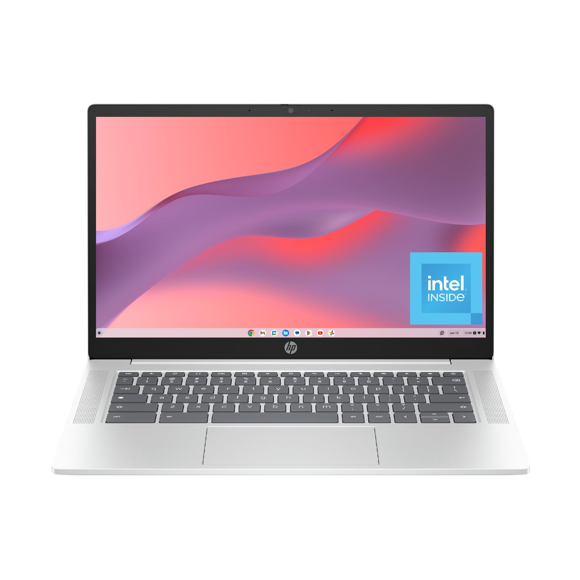 HP Chromebook 14 inch Laptop, FHD Display, Intel N100, 4 GB RAM, 64 GB eMMC, Intel UHD Graphics, Chrome OS 14a-nf0009nr (2024) 1