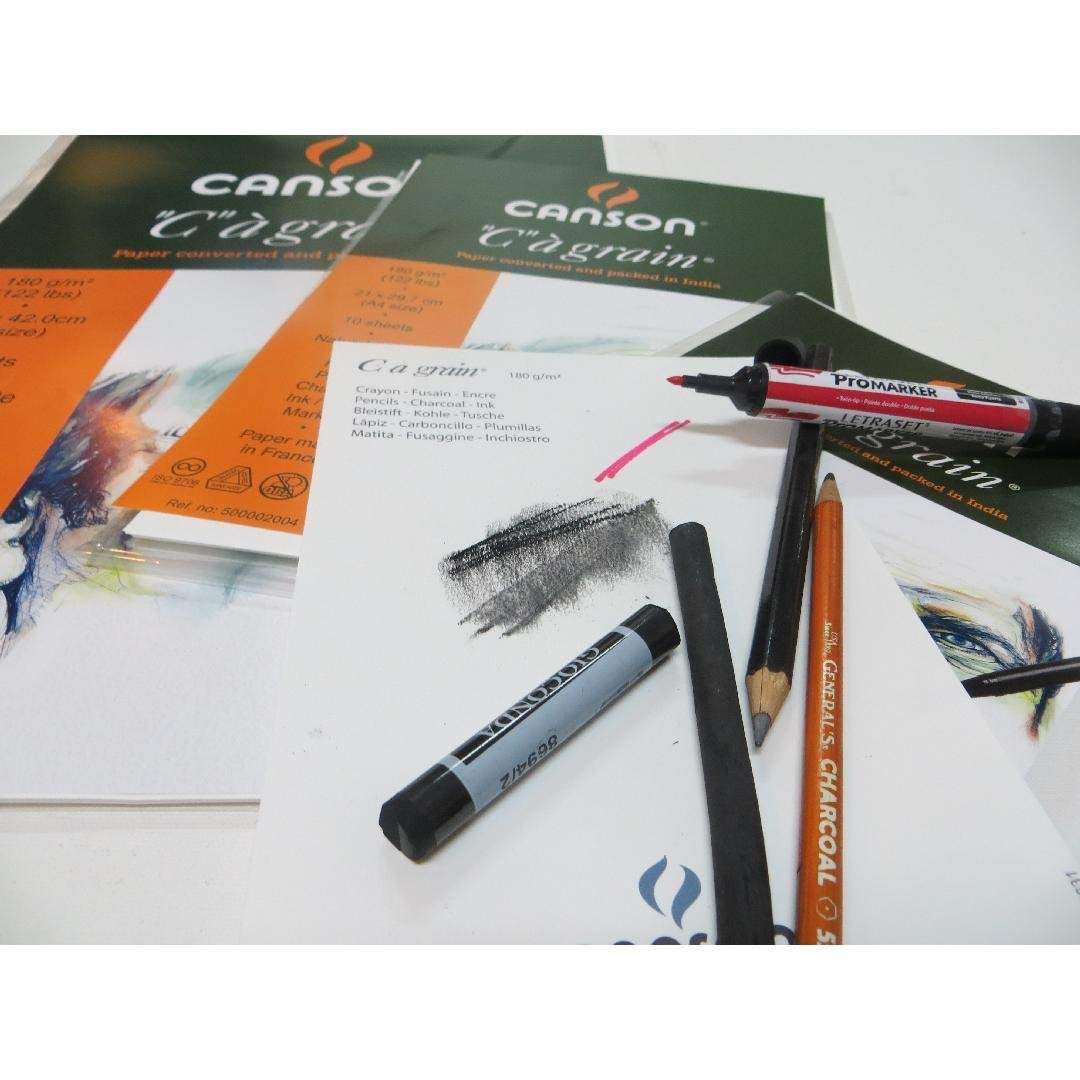 Canson C A Grain 8059 Drawing Paper 180g 10shts A4 3