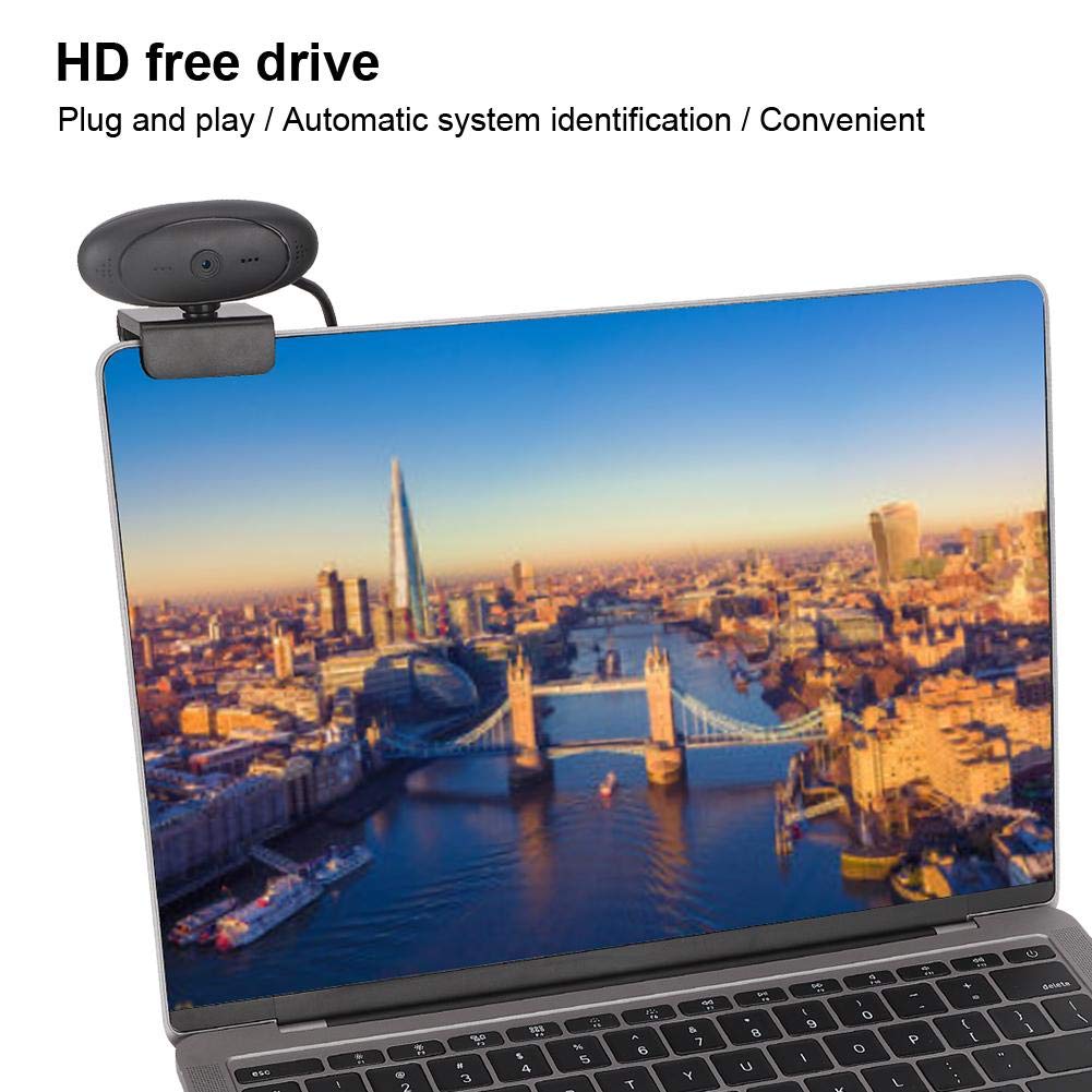 Web Camera with Microphone, HD 1080P Computer Camera, PC Camera Webcam, USB 2.0 Webcams, Built-in Microphone for Callings, Streaming, Video Conferencing, and Recordings(Black) 5