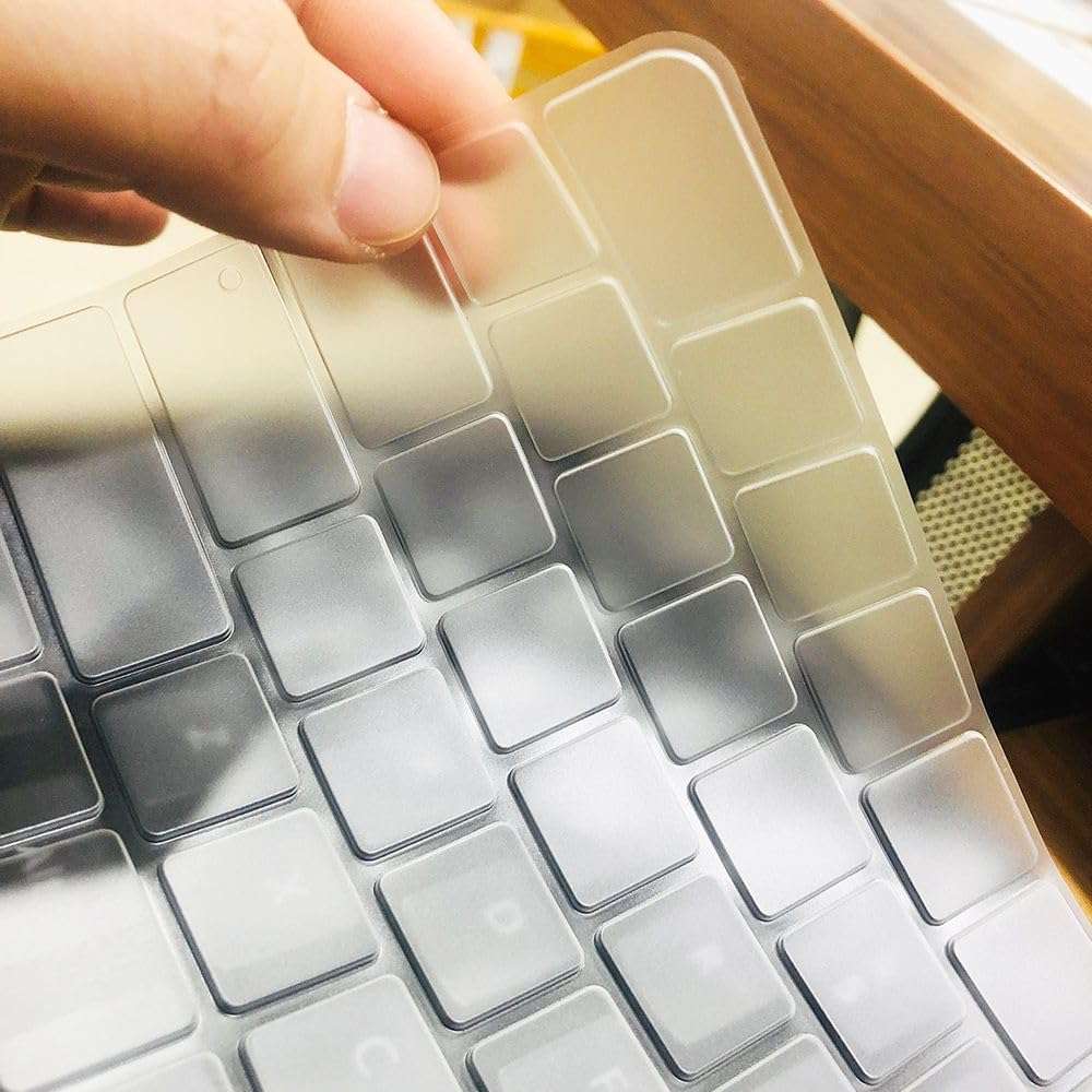 iCare Keyboard Protector 2023 MacBook Air15 M2 Chip A2941 Ultra-Thin Desktop PC Silicone Keyboard Cover Silicone Cover (Clear) 5