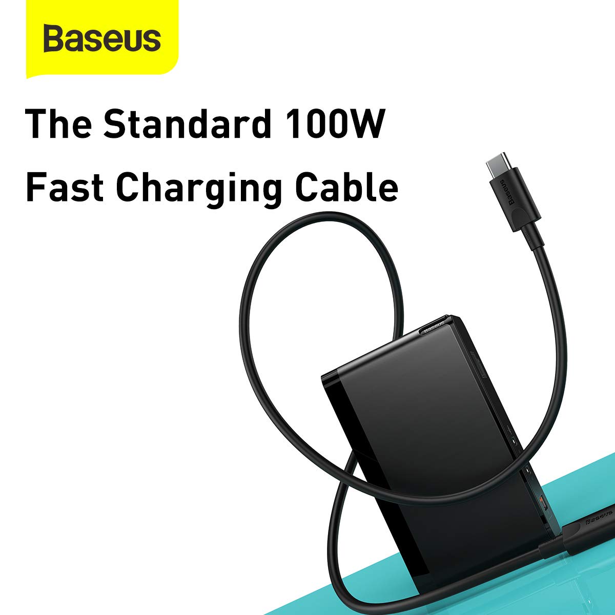 USB C Charger, Baseus 120W GaN II Fast Charger, Quick Charge 5.0 Compact Charger with 100W USB C Cable, for MacBook Pro/Air, Laptops with Type-C, iPad, iPhone 13/13 Pro/12/11/XR/XS, Samsung, Black 6