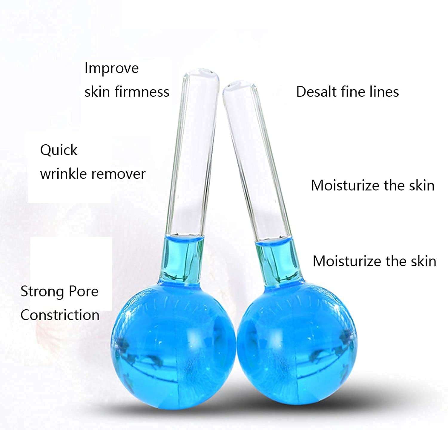 ONTRIP Facial Ice Globes For Face - Ice Roller for Face & Eye Puffiness Relief - Facial Massager Increase Collagen Production, Reduce Fine Lines and Wrinkles for Face, Eye, Neck (Pack Of 2) 6