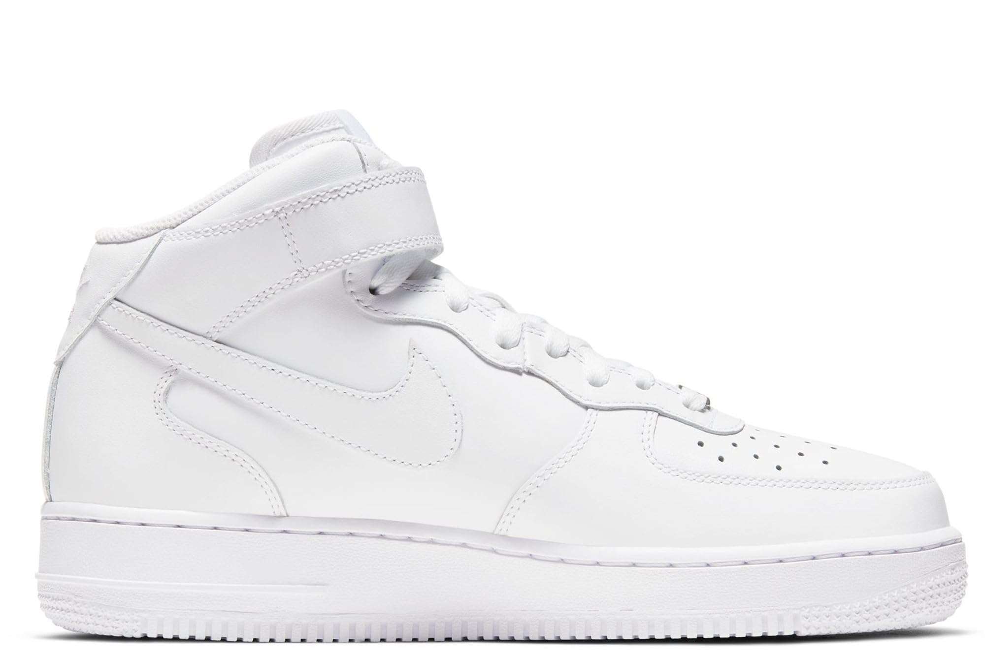 Nike Women's Air Force 1 '07 Mid Shoes (White White White 100, us_Footwear_Size_System, Adult, Women, Numeric, Medium, Numeric_9_Point_5) 4