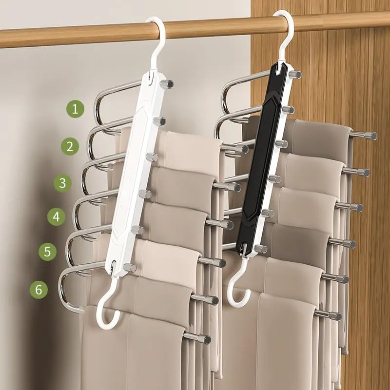 LRanch- Folding Hangers - Innovative Minimalist Colorful Designs, Space Saving Hangers for Men and Women, Super Strong, Light, Safe & Durable Collapsible Hangers 5