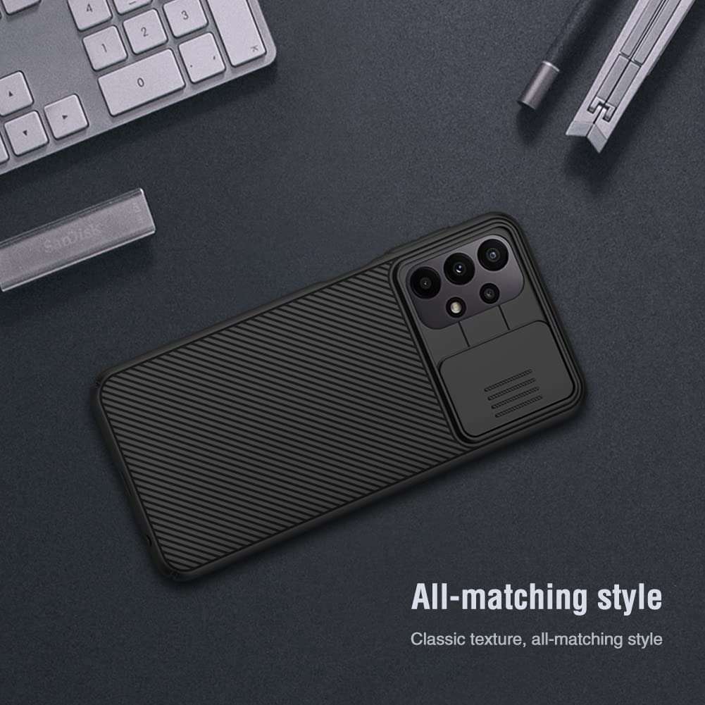 for Samsung A23 4G/5G Case with Camera Cover,Nillkin camshield pro case Slide Lens Protective Heavy Duty Protection shockfroof Cover for Samsung Galaxy a23 4G Phone case (Black) 5