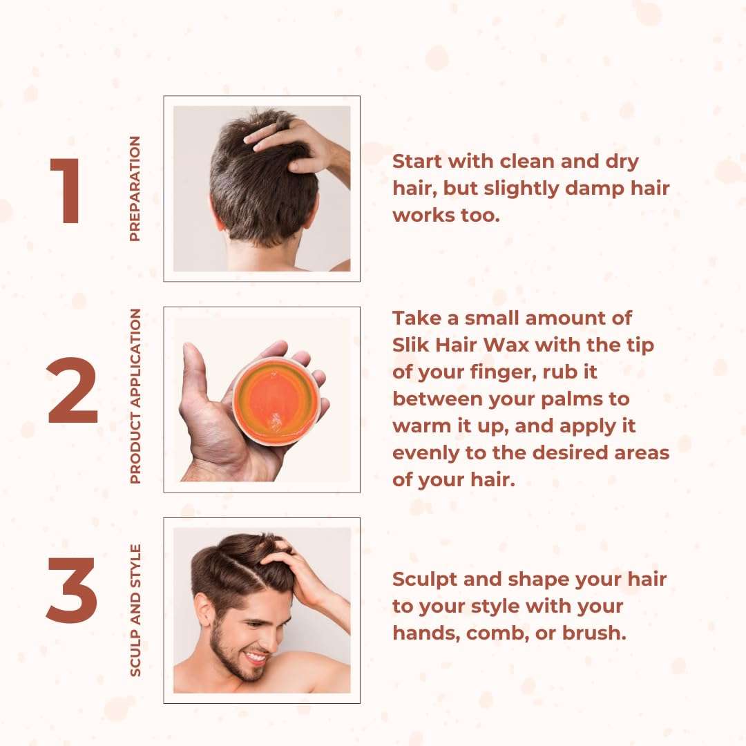 SLIK Hair Styling Pomade 100g / 3.5oz - Strong Frizz Control, Wet Hair Effect, Fruity Smell, Easy Wash Out for Men Women, Teens, and Kids 6