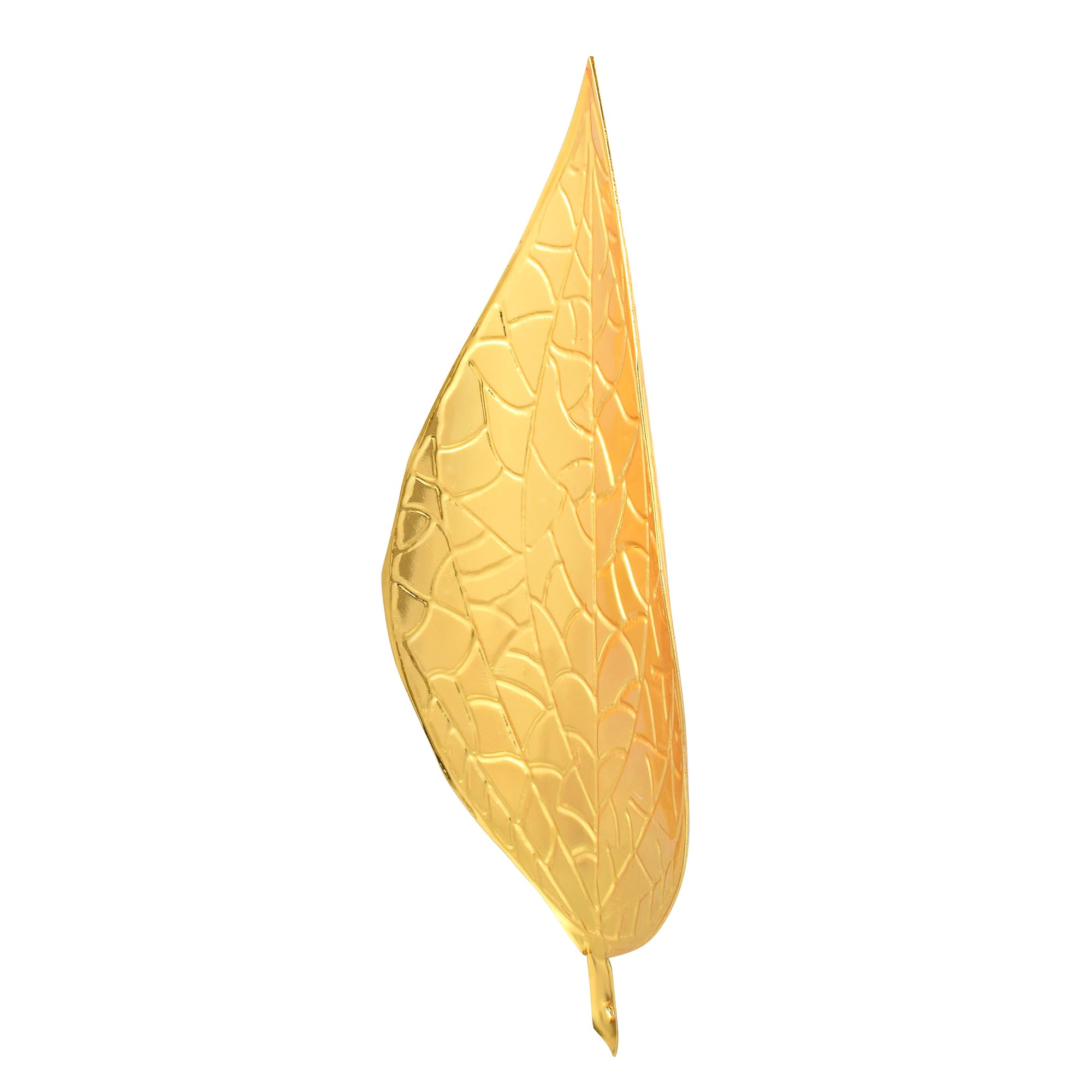 Memoir Brass Gold Plated Mango Leaf pan patta Hindu Puja Item Home Temple Decor Spiritual (HDSC5248) 4