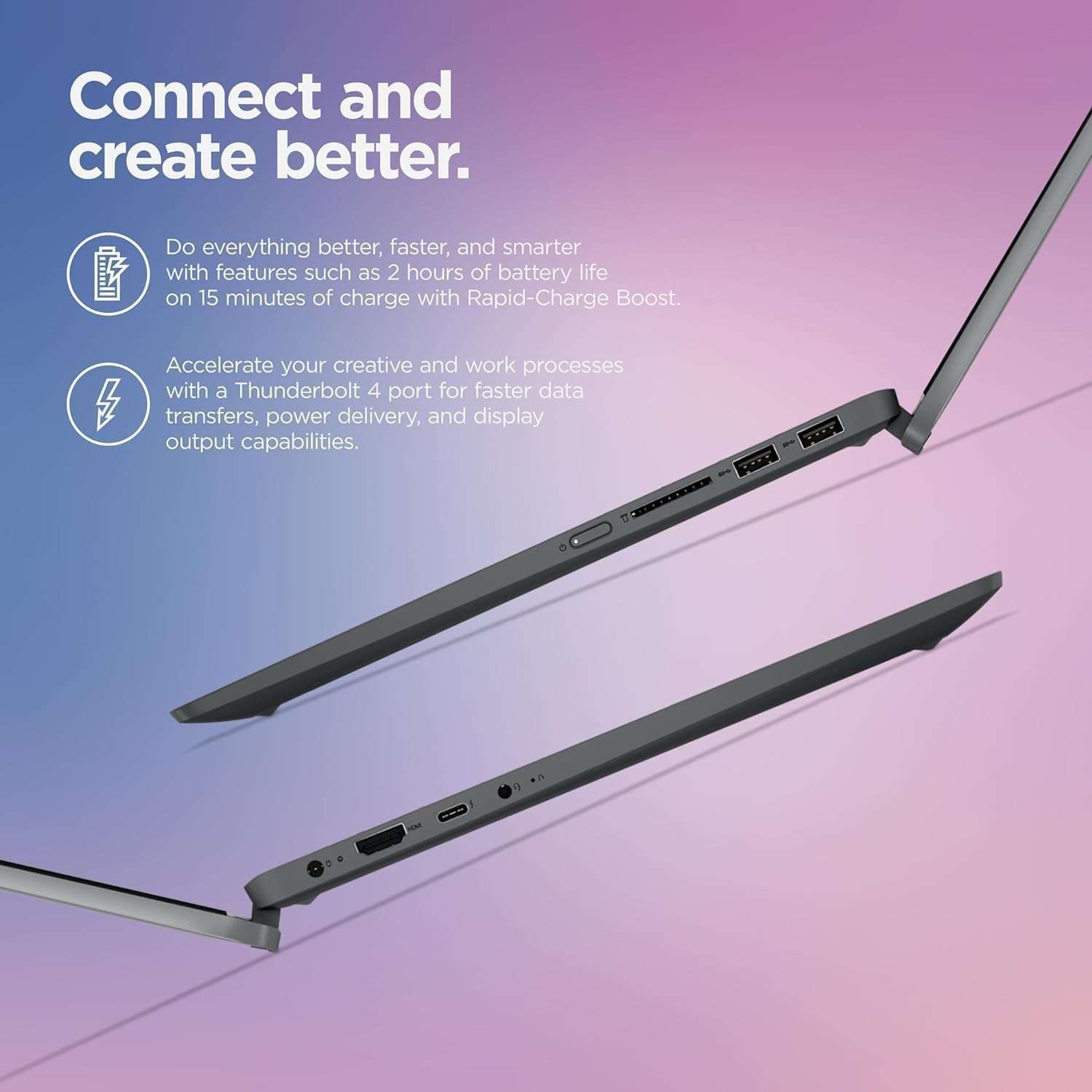 Lenovo IdeaPad Flex 5i 14" 2-in-1 Laptop – 16:10 (1920 x 1200) IPS Touch Screen – Intel Core i5-1235U – 8GB RAM – 1TB PCIe SSD – Fingerprint – Thunderbolt 4 –1080p Webcam – Windows pro - w/Mouse Pad 5