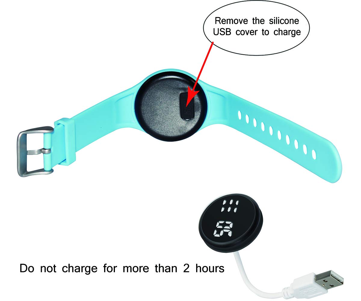 e-vibra Potty Training Watch - Silent Vibrating Alarm Reminder Watch for Toilet Training Kids & Adult Medication Alarm Potty Timer Watch with Vibration & Music (Dark Blue) 4