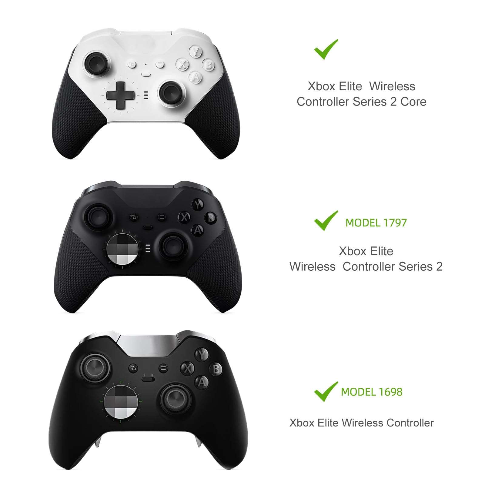 4 PCS Metal Paddles, Back Hair Trigger Locks Replacement Parts for Xbox One Elite Series 2 Controller/Elite Series 1 Controller/Elite 2 Core Controller(Black) 5