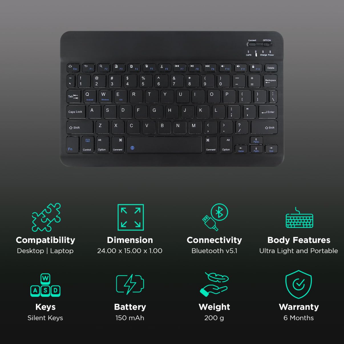 IKALL N18 Plus 10-Inch 4G Android Tablet with Octa-Core Processor, 4GB RAM, 64GB Storage, 6000mAh Battery, Wi-Fi + Calling – with Bluetooth Keyboard & Foldable Back Cover (Black) 6