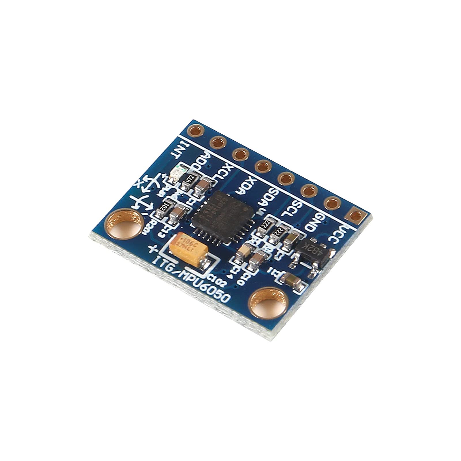 AEDIKO 2pcs MPU6050 MPU-6050 GY-521 3 Axis Accelerometer Gyroscope Module 6 DOF 6-axis Accelerometer Gyroscope Sensor Module 16 Bit AD Converter Data Output IIC I2C 4
