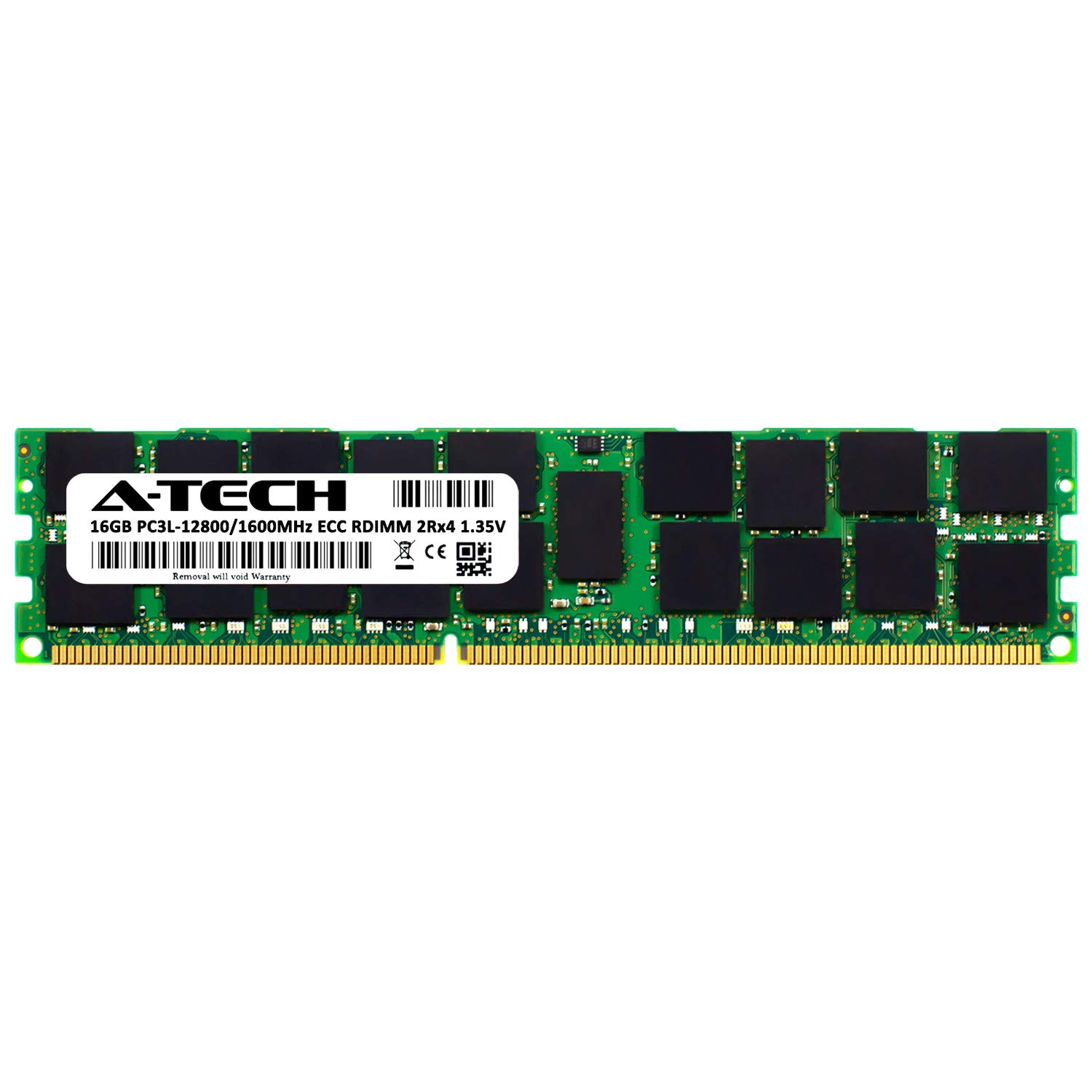 A-Tech 16GB for ASUS RS724QA-E6/RS12 (1 x 16GB) PC3-12800 (DDR3-1600) ECC Registered RDIMM 240-Pin 2Rx4 1.35V Server Memory RAM 1