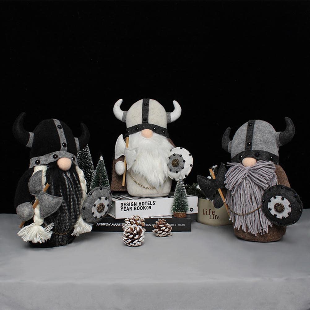 Faceless Gnome Plush Doll Knight Dwarf Viking Gladiator Figurine Table Ornaments Decoration (2) 6