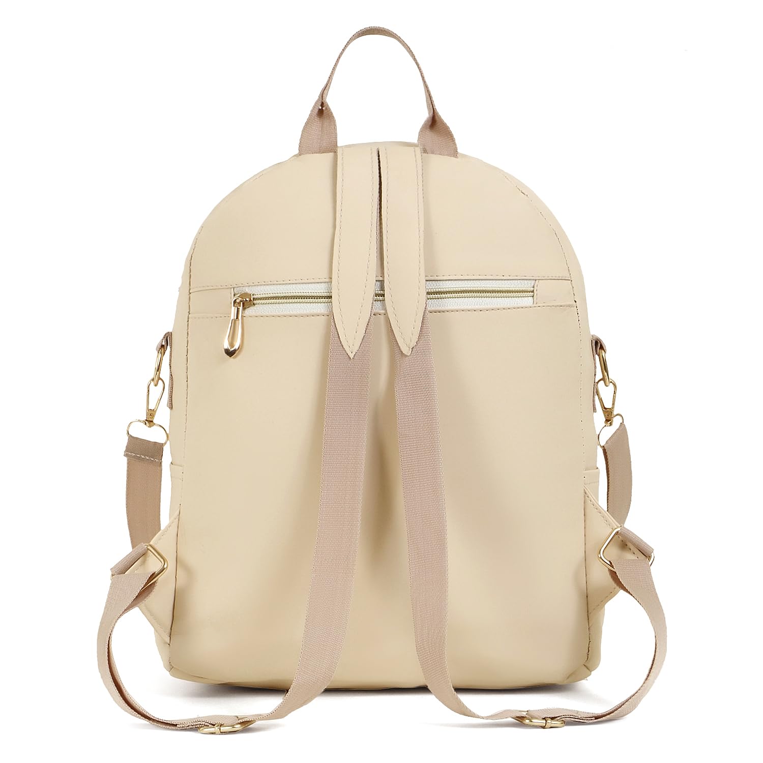SKUGG 2024 New Flower Embroidered Artistic National Style Oxford Small Capacity Women's Bag Generation Backpack (Hiran_Cream) 6