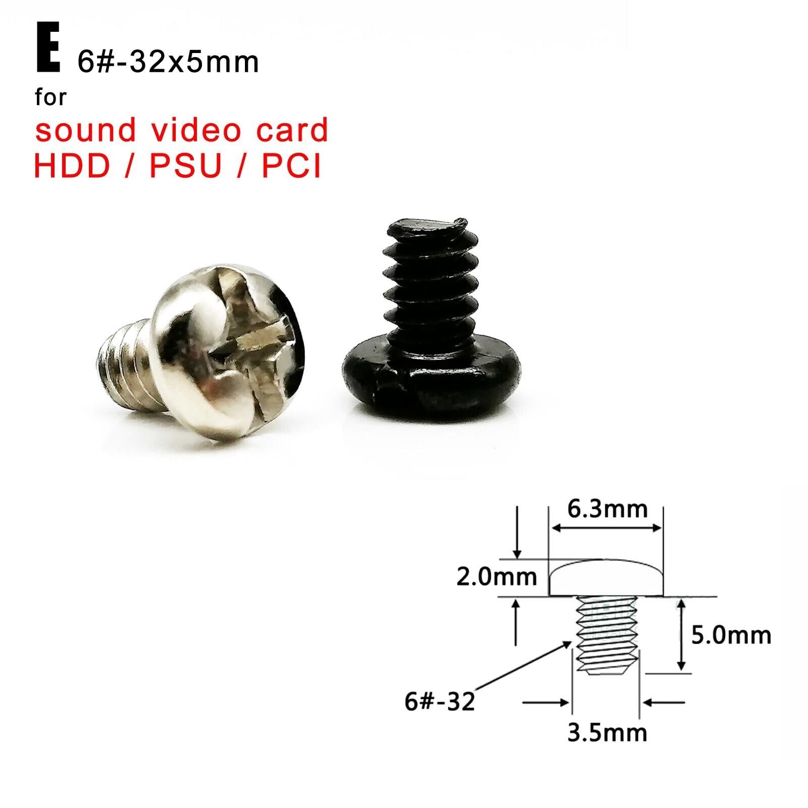 CHIST PC Computer Screws Standoffs Set Kit, for Hard Drive Computer Case Motherboard Fan Power Graphics 6